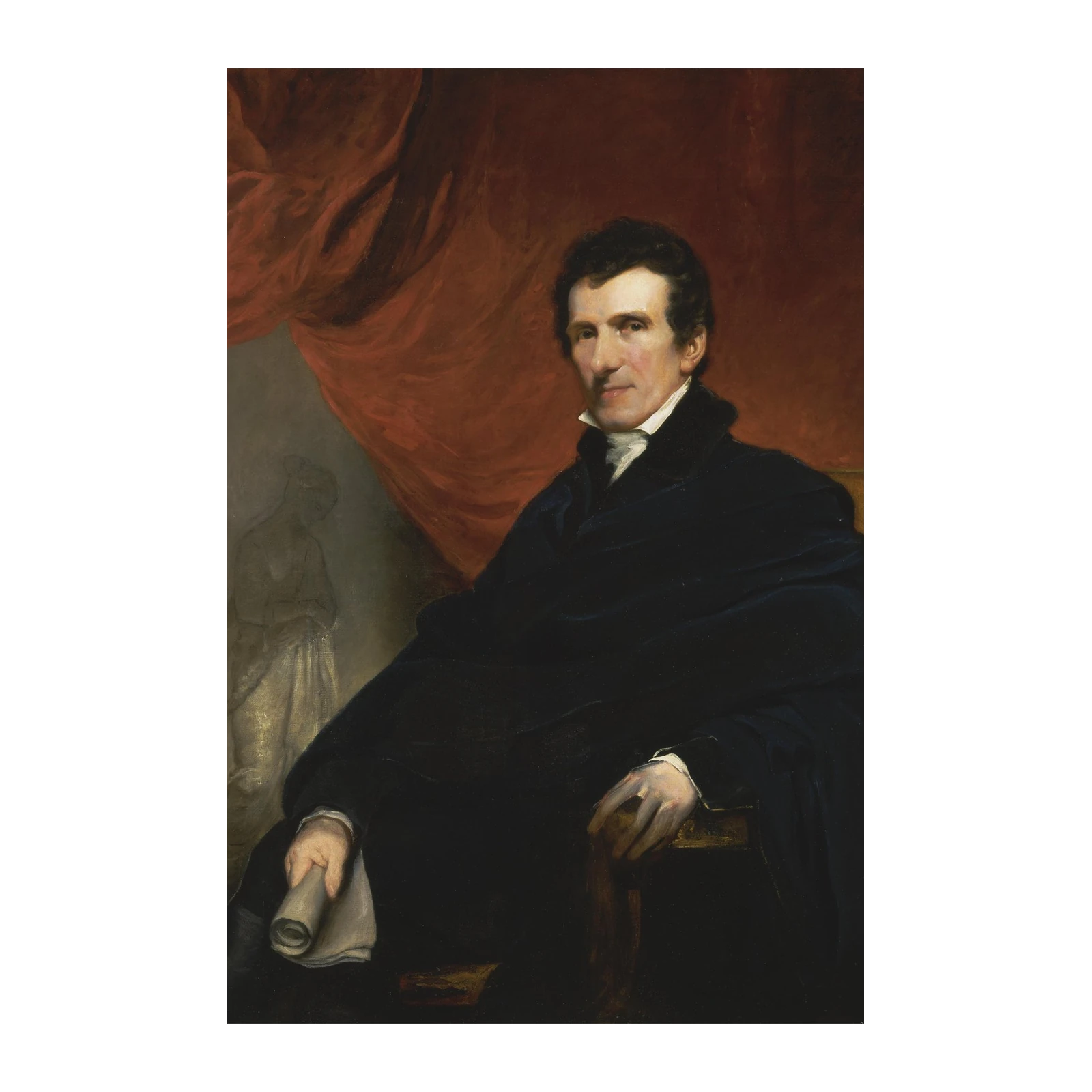 Elegant Man Portrait Historical Wall Art