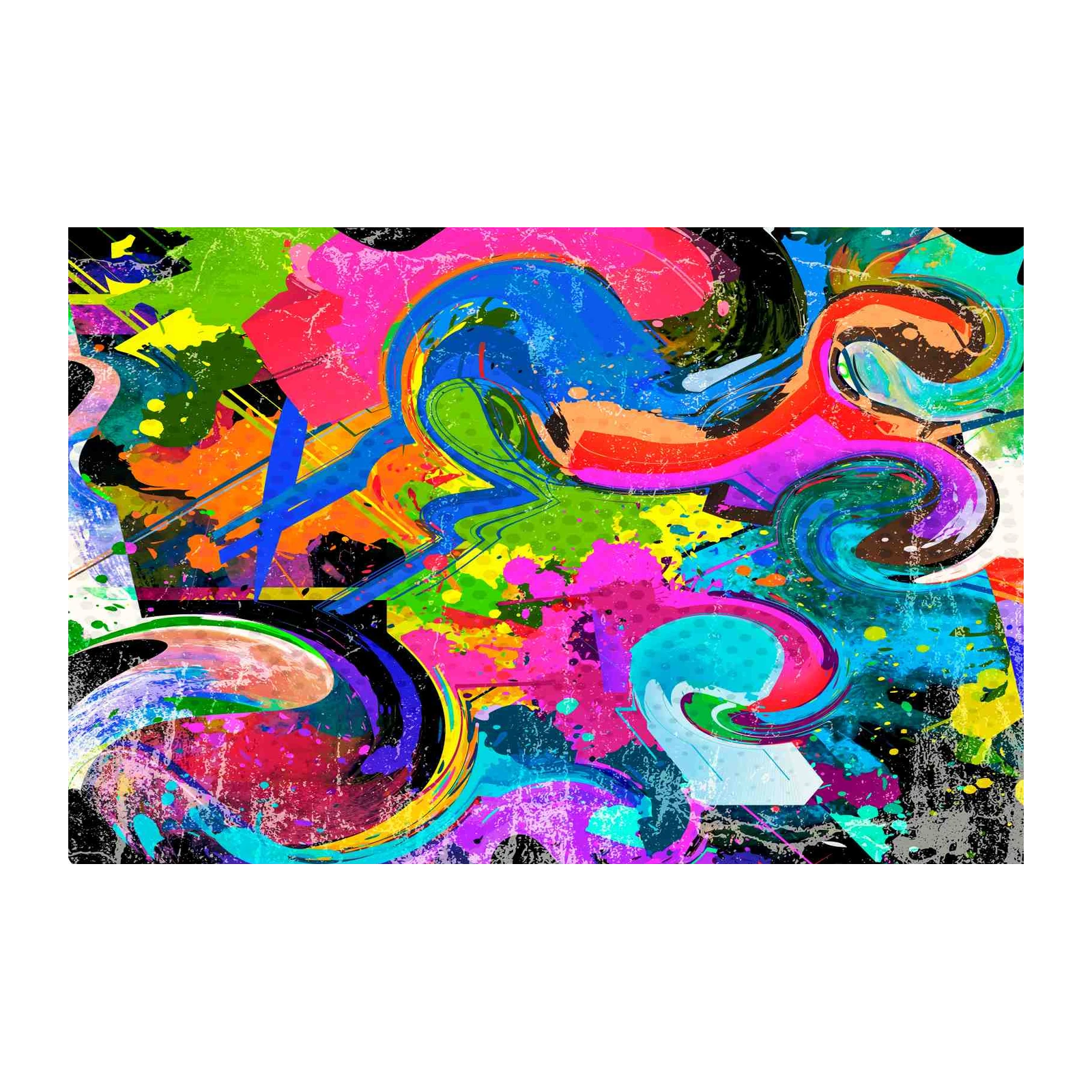 Vibrant Abstract Explosion Wall Art