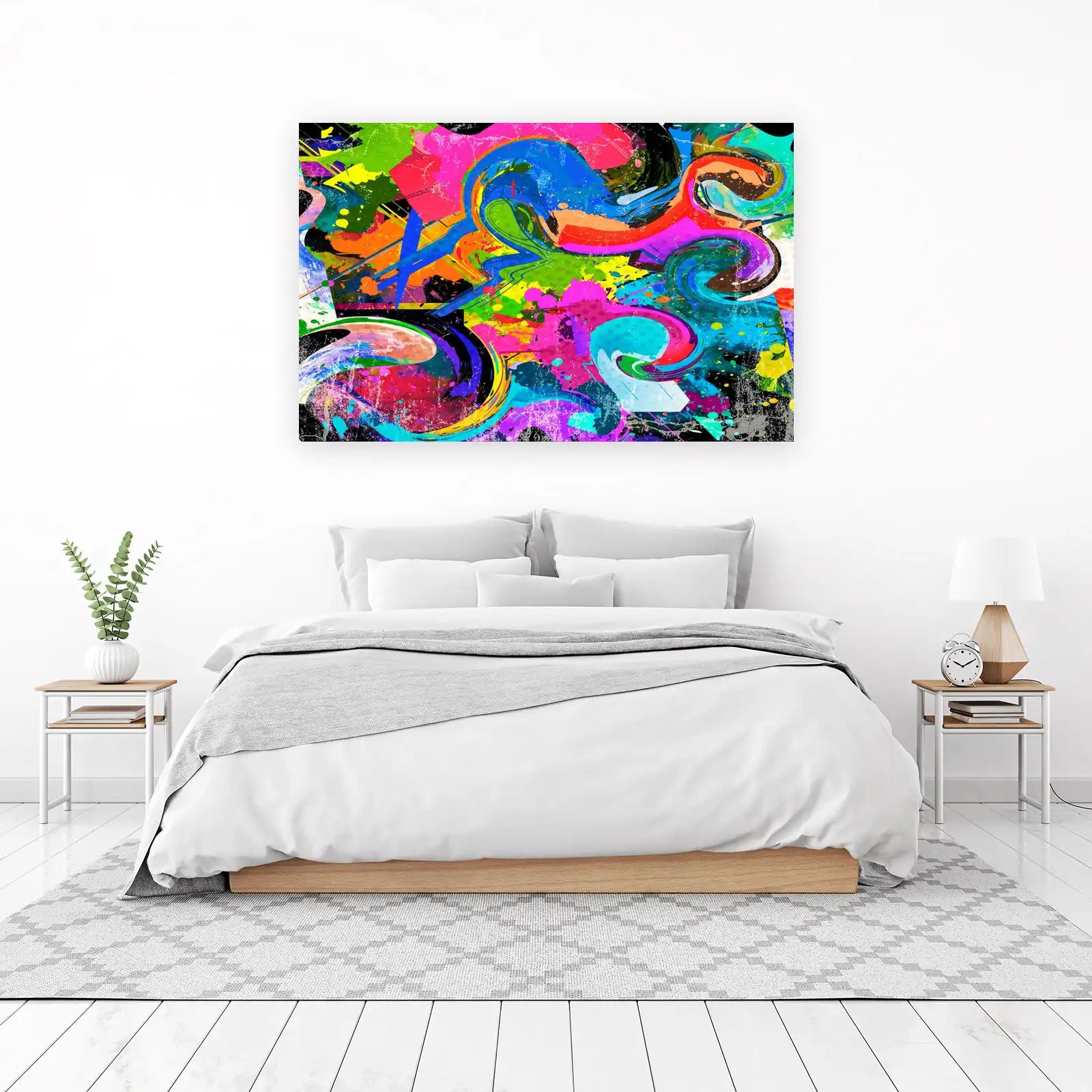 Vibrant Abstract Explosion Wall Art