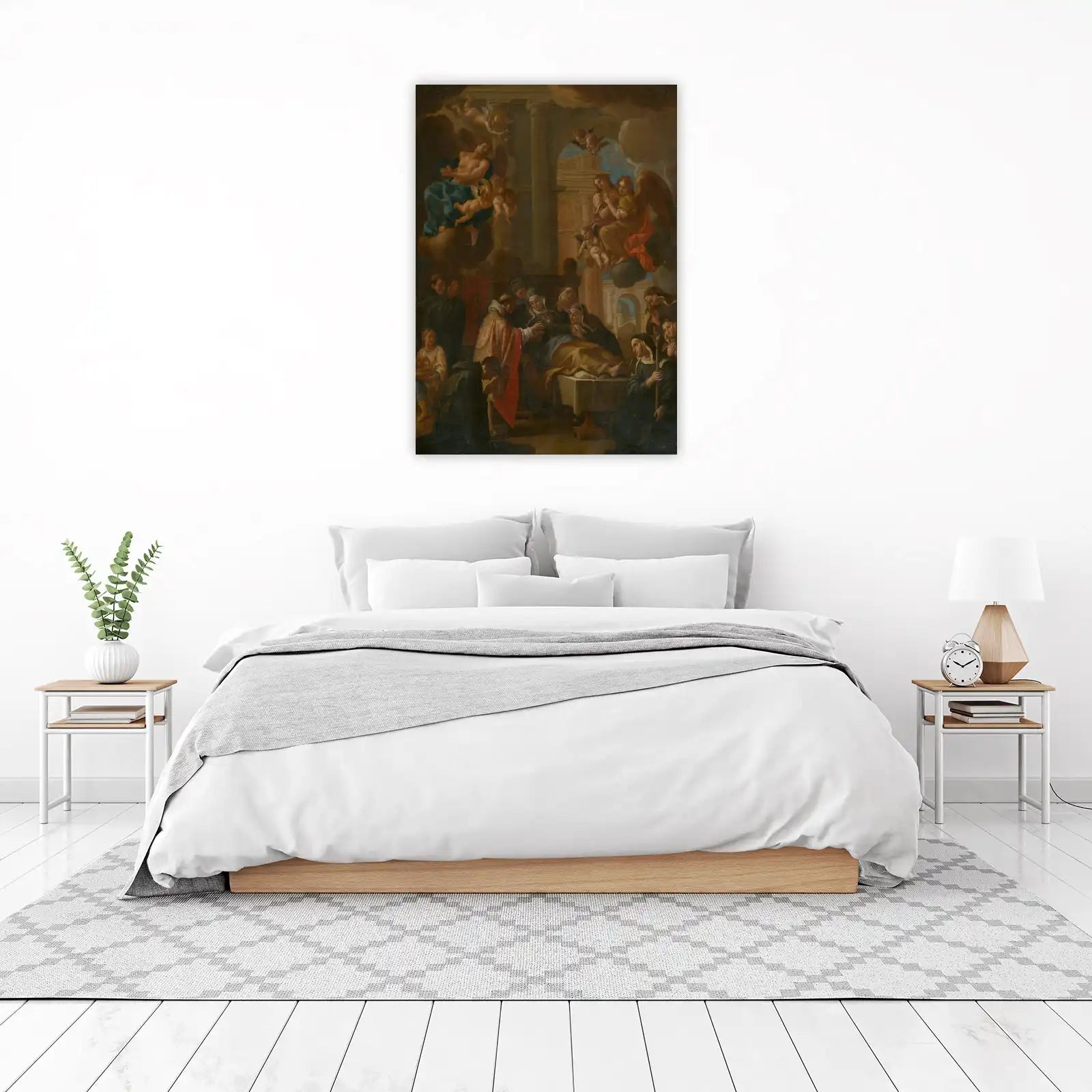 Religious Scene Cherub Angels Baroque Wall Art