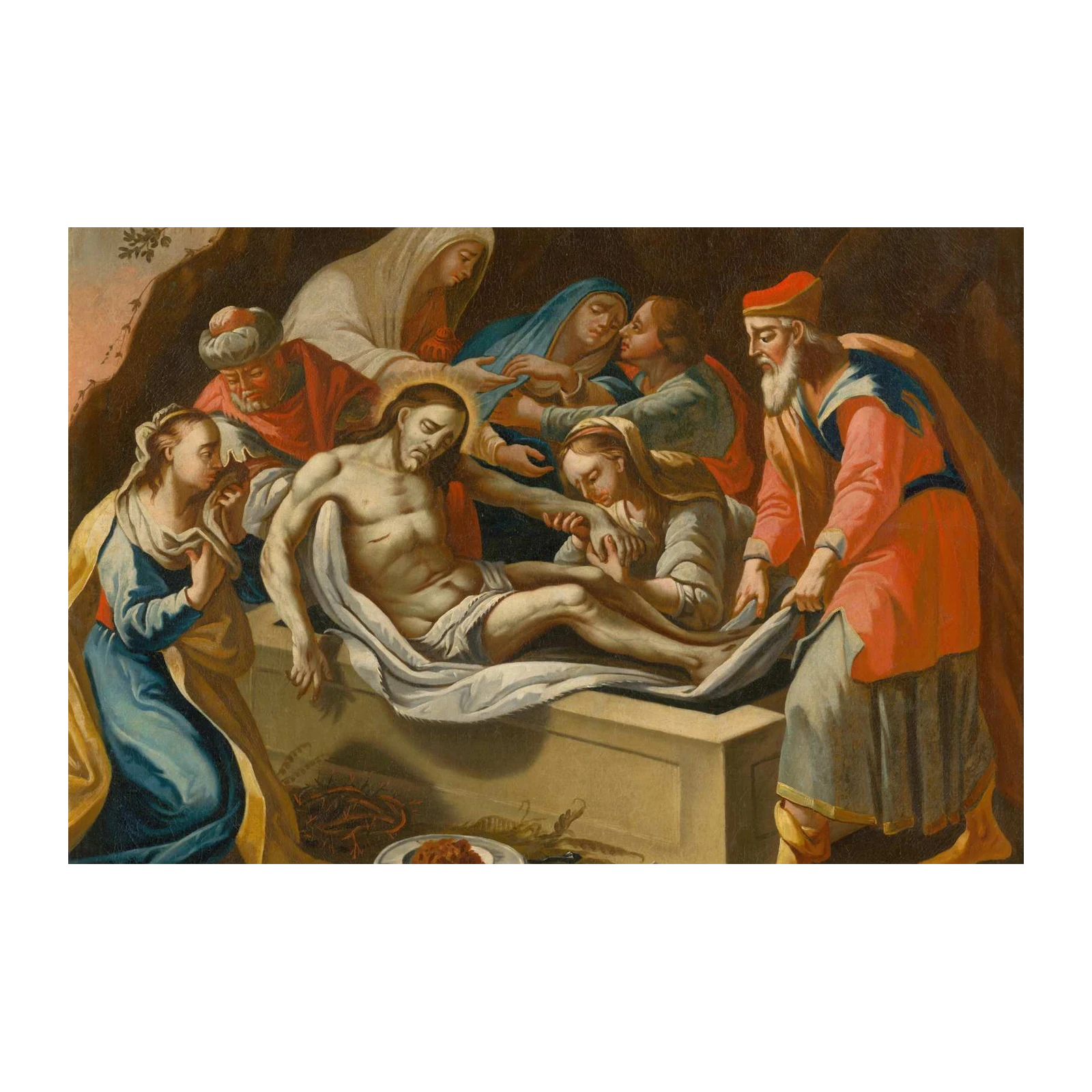 Sacred Lamentation Religious Art Wall Art