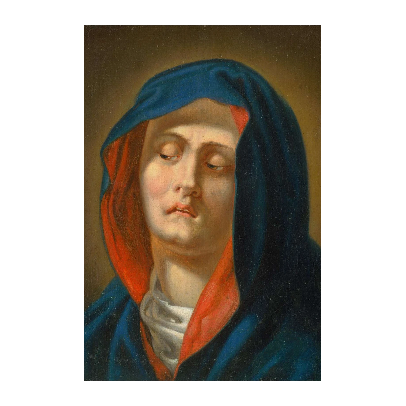 Serene Madonna Oil Painting Wall Art