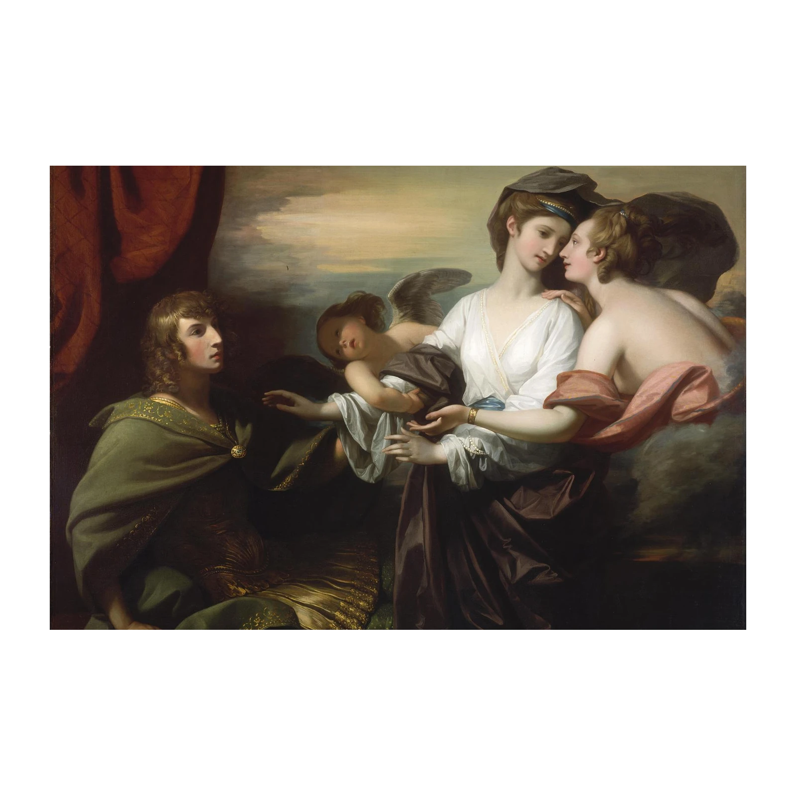 Elegant Classical Figures Wall Art
