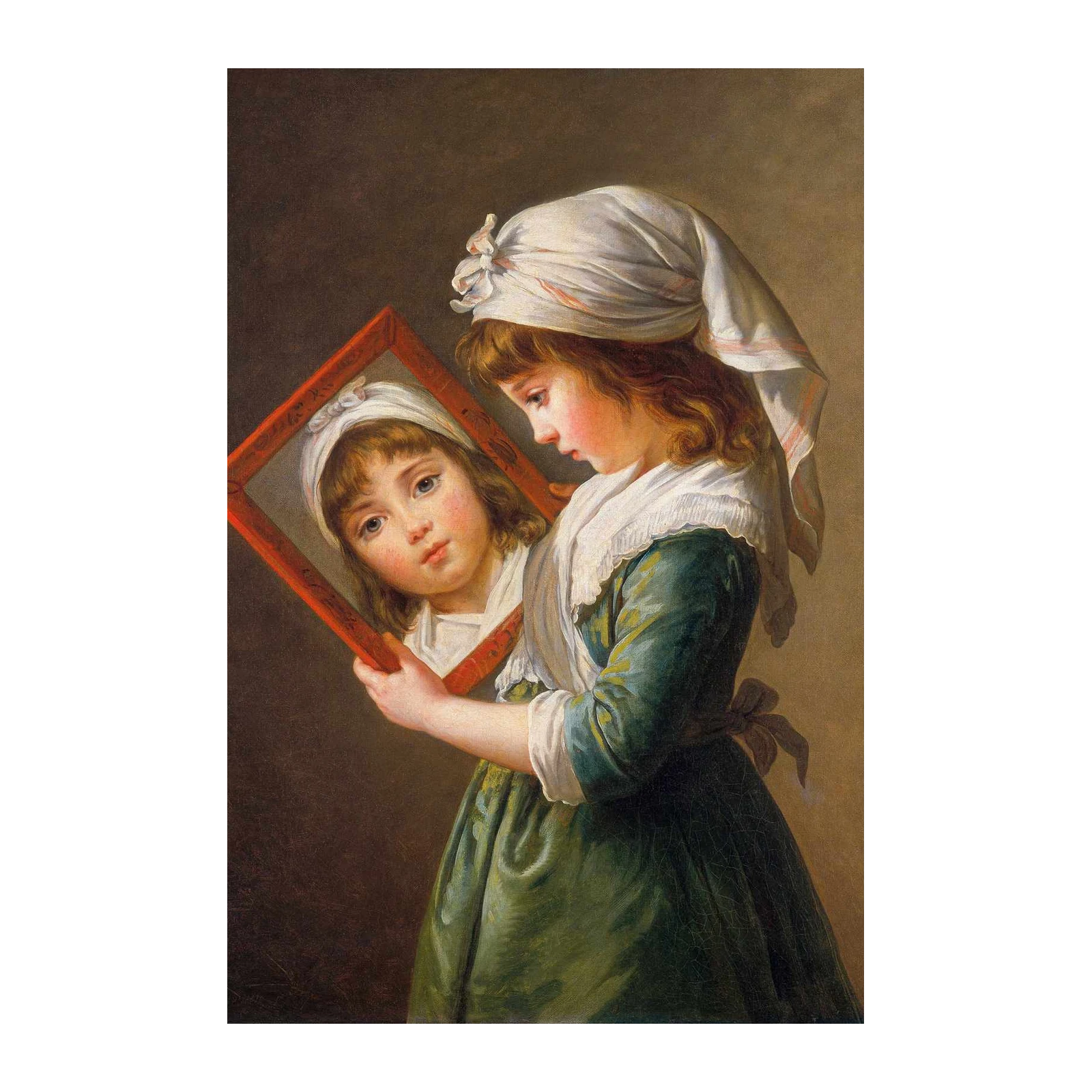 Girl with Mirror "The Young Artist" Wall Art
