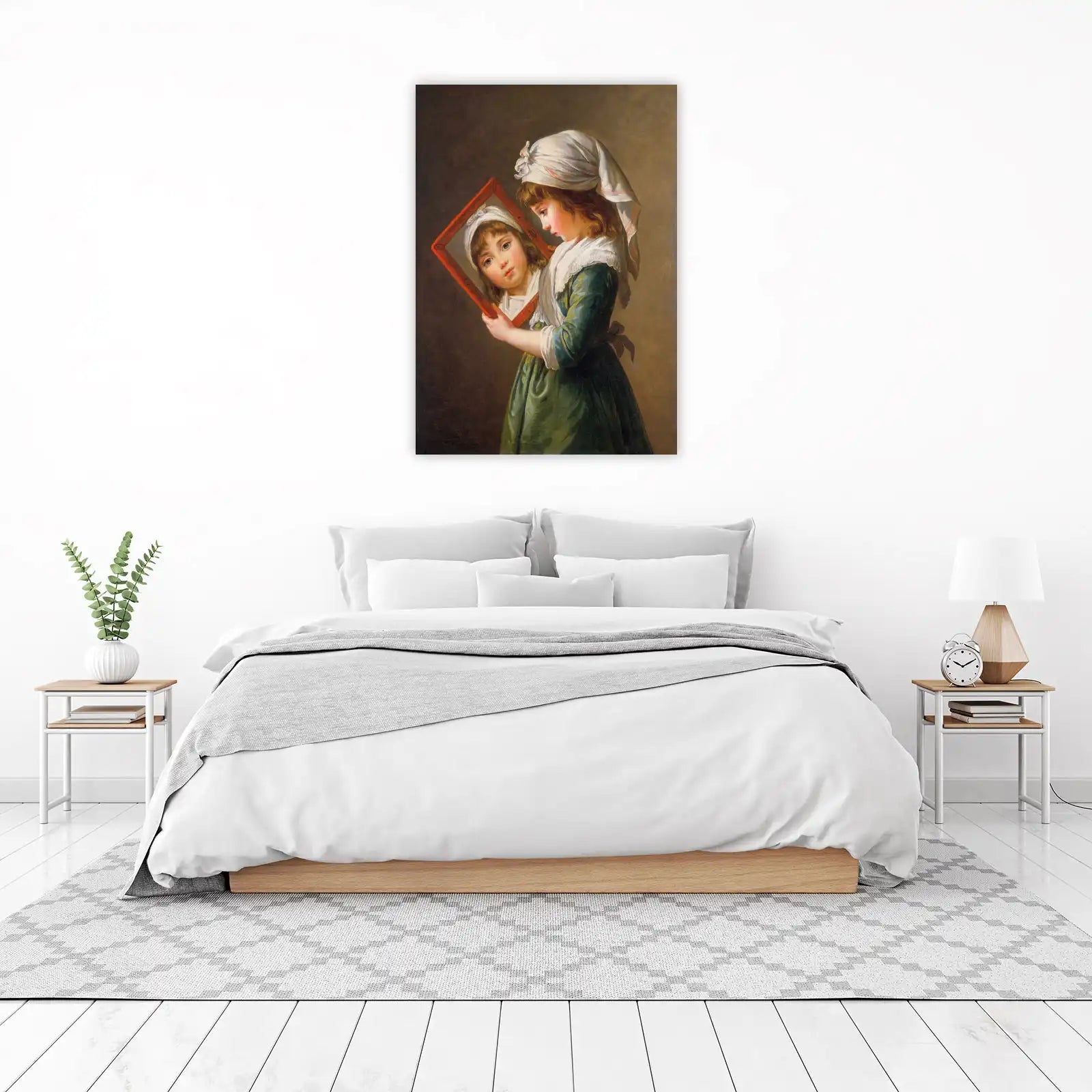 Girl with Mirror "The Young Artist" Wall Art