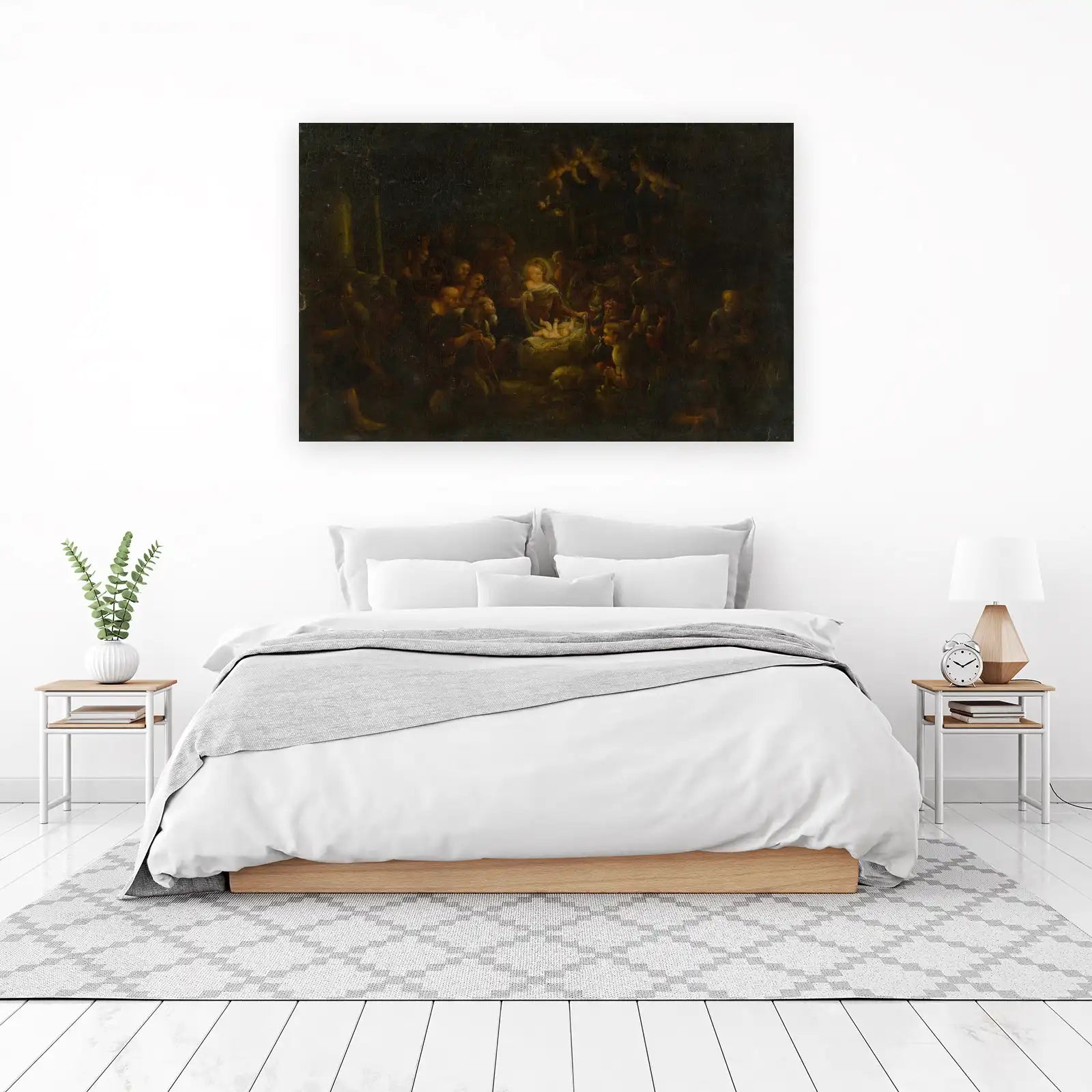 Nativity Scene Religious Art Wall Art