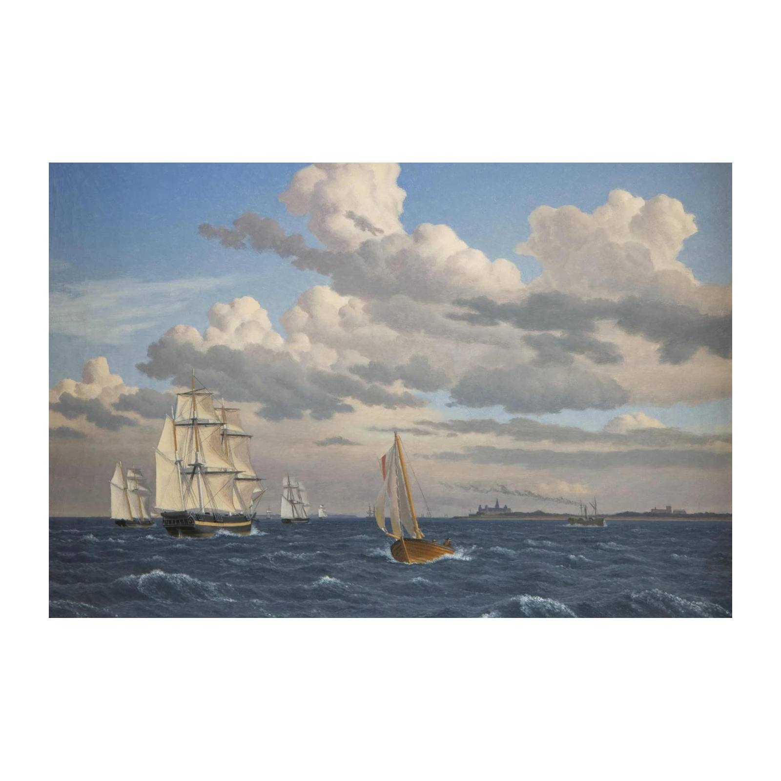 Maritime Fleet Sailing Wall Art