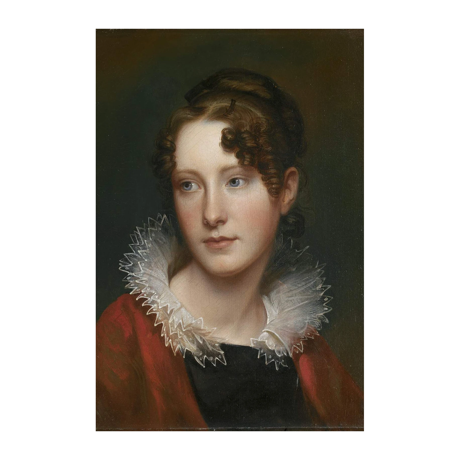 Elegant Lady Portrait Vintage Art Wall Art