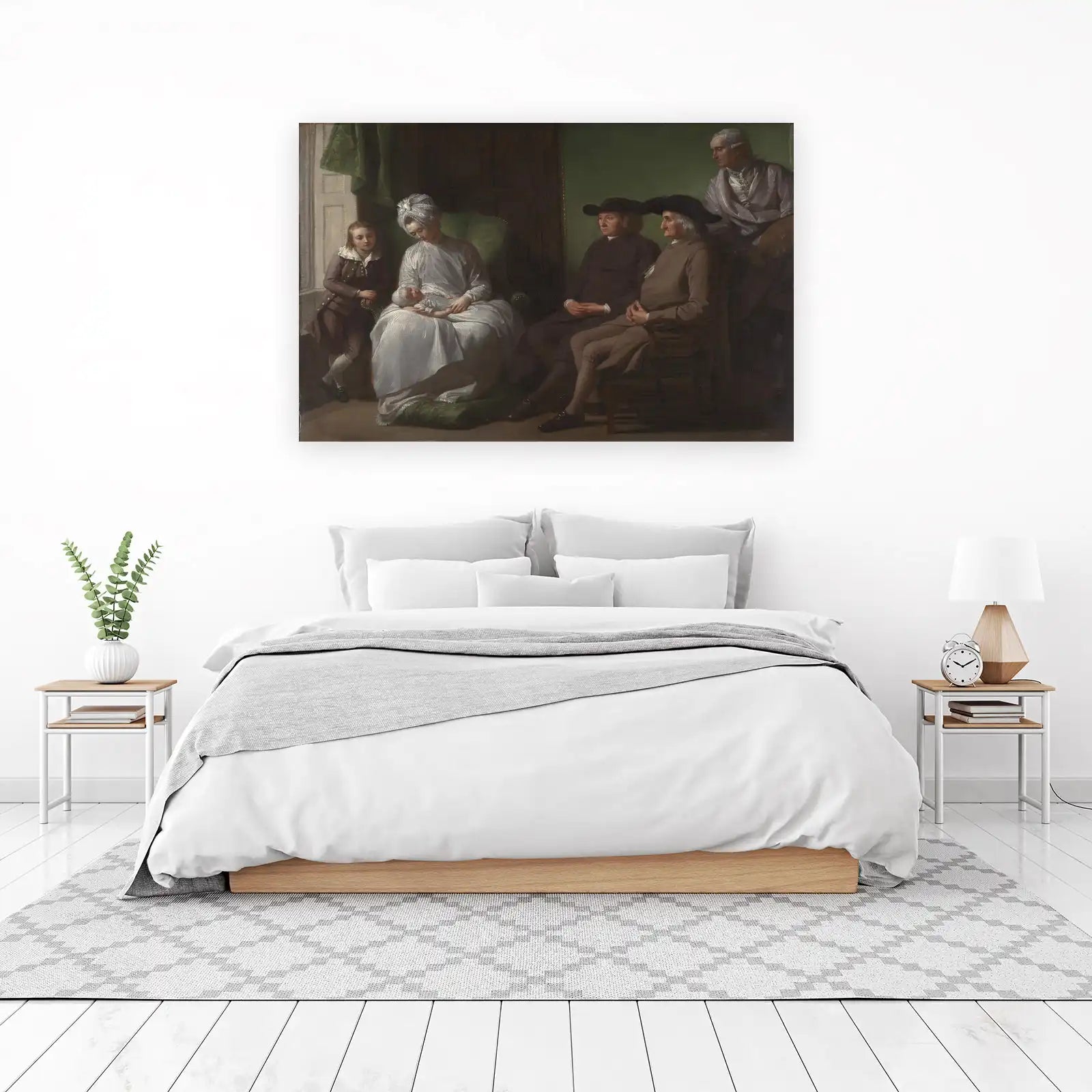 Georgian Family Portrait with Infant Wall Art