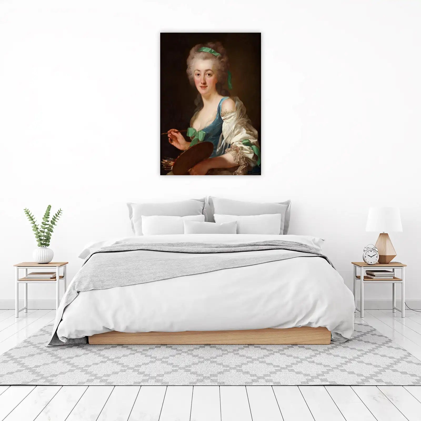 Elegant Artist Portrait Mid-Century Modern Wall Art