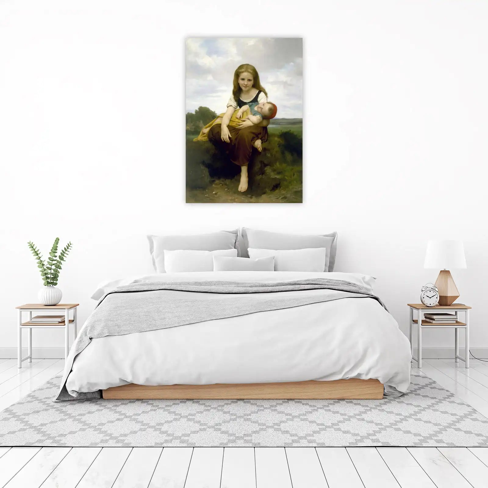 Sisterly Love Vintage Scene Wall Art