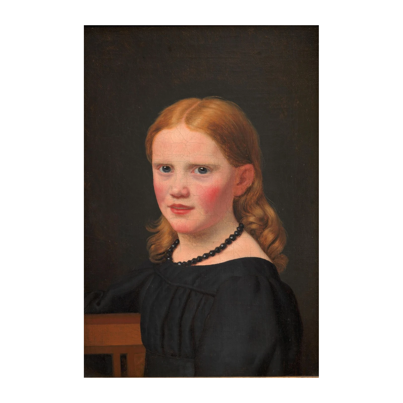 Victorian Girl Portrait Classic Oil Painting Wall Art