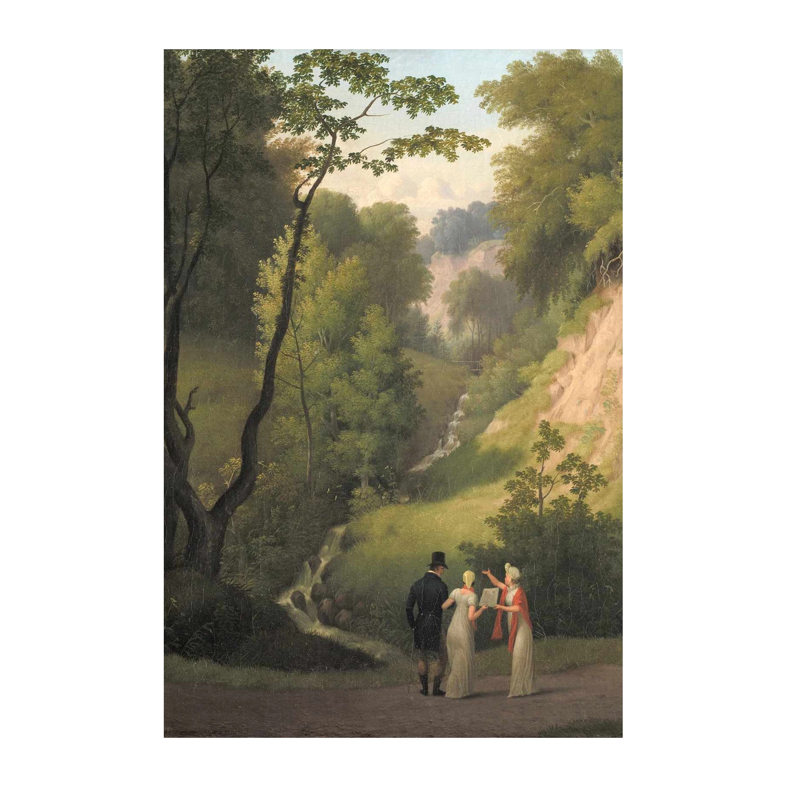 Romantic Landscape Walk Wall Art