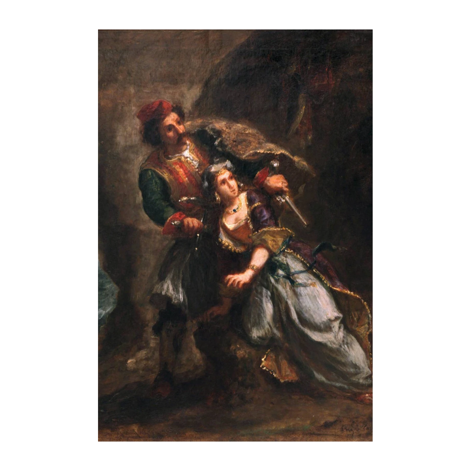 Dramatic Scene Oil Painting Wall Art