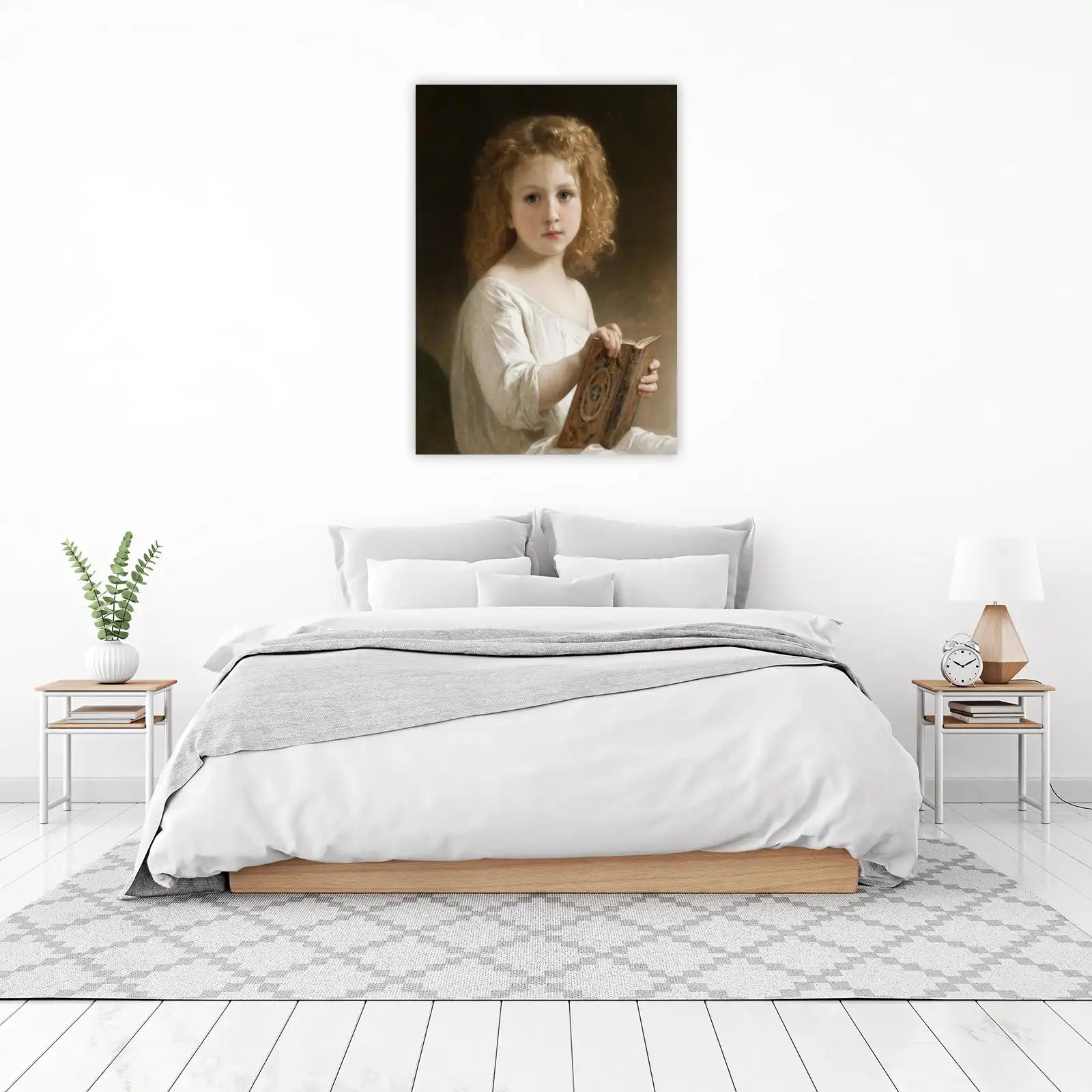 Innocent Scholar Child Portrait Wall Art