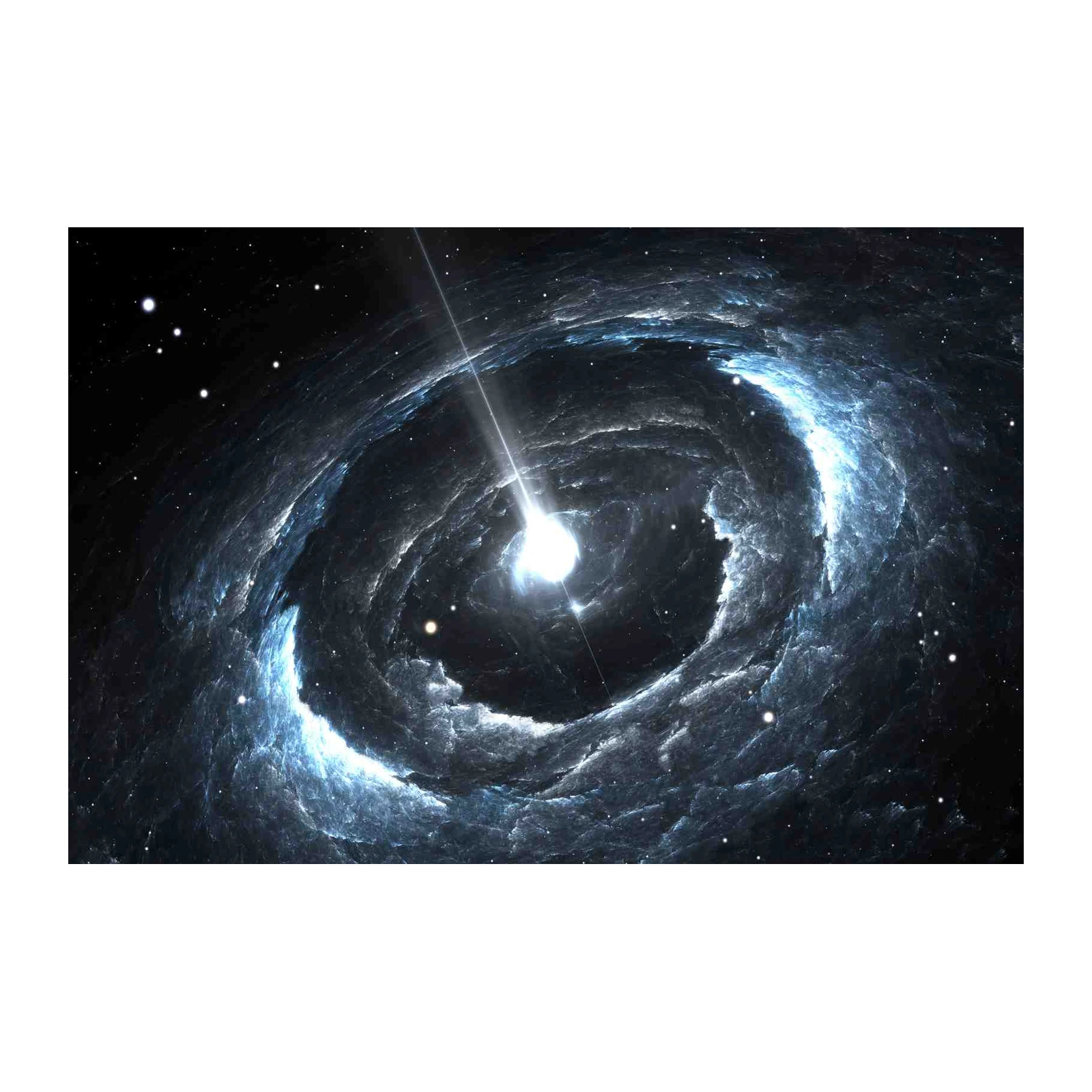 Cosmic Nebula Spiral Wall Art
