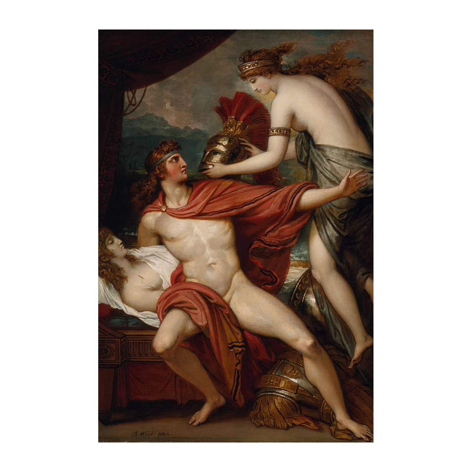 Venus and Aeneas: A Classical Love Wall Art