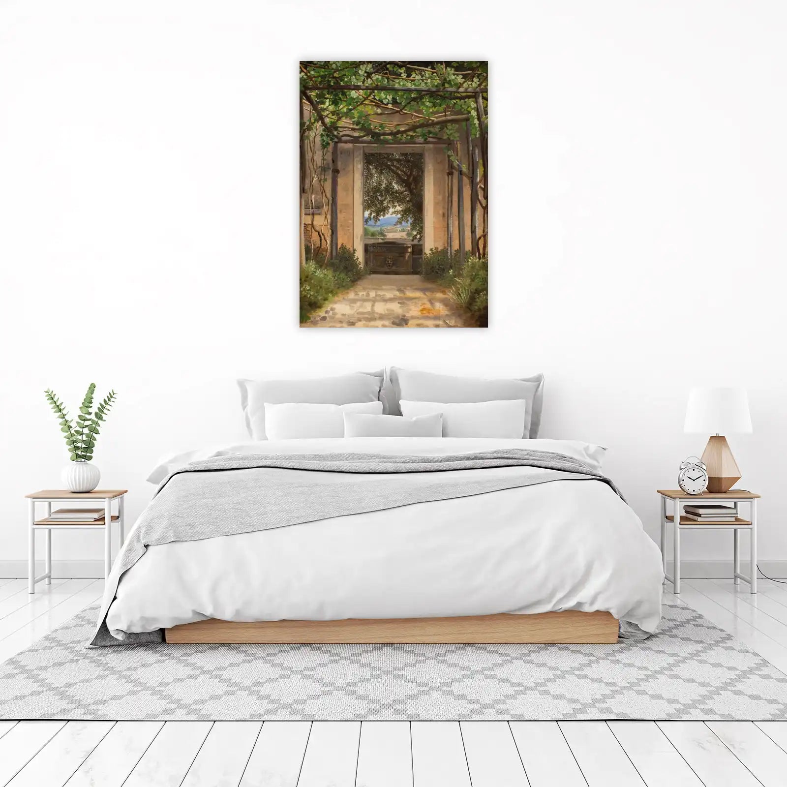 Vineyard Pergola Landscape Classic Wall Art