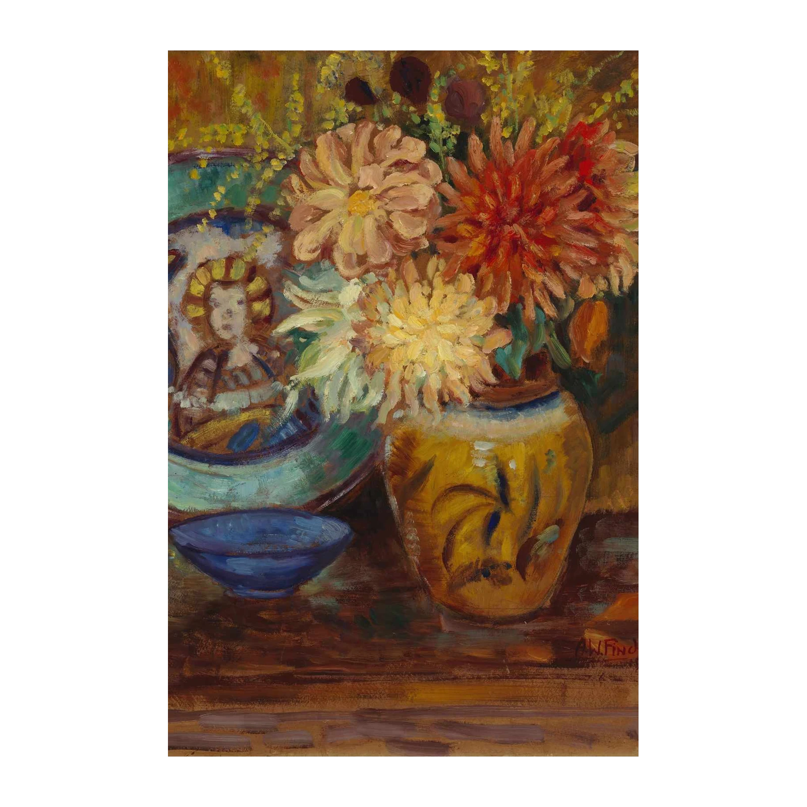 Vibrant Floral Still Life Wall Art - Impressionist Art
