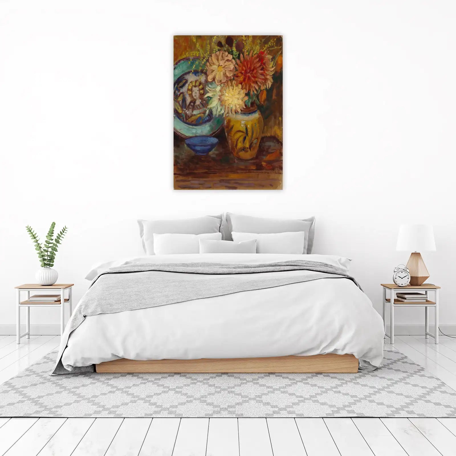 Vibrant Floral Still Life Wall Art - Impressionist Art