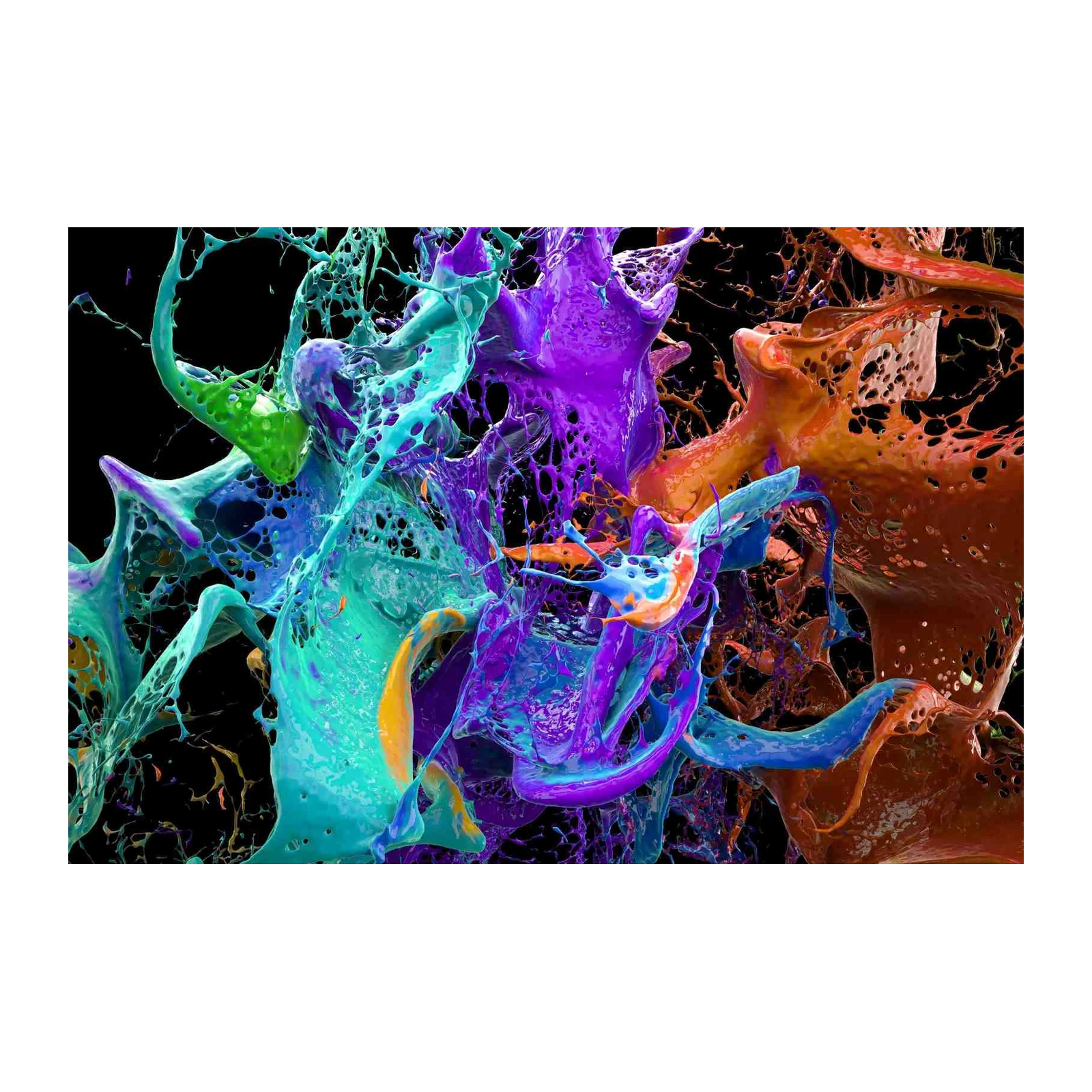 Vibrant Splash Abstract Art Wall Art