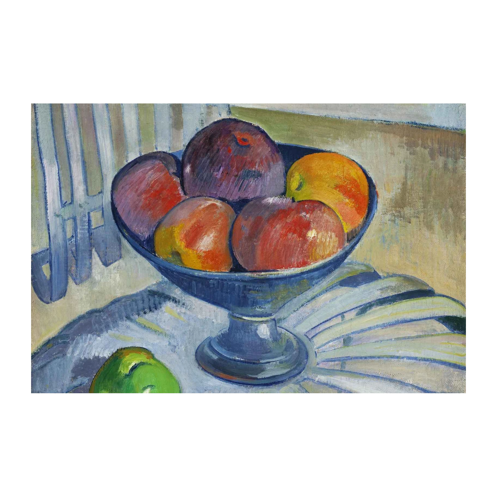 Vibrant Fruit Bowl Impressionist Wall Art