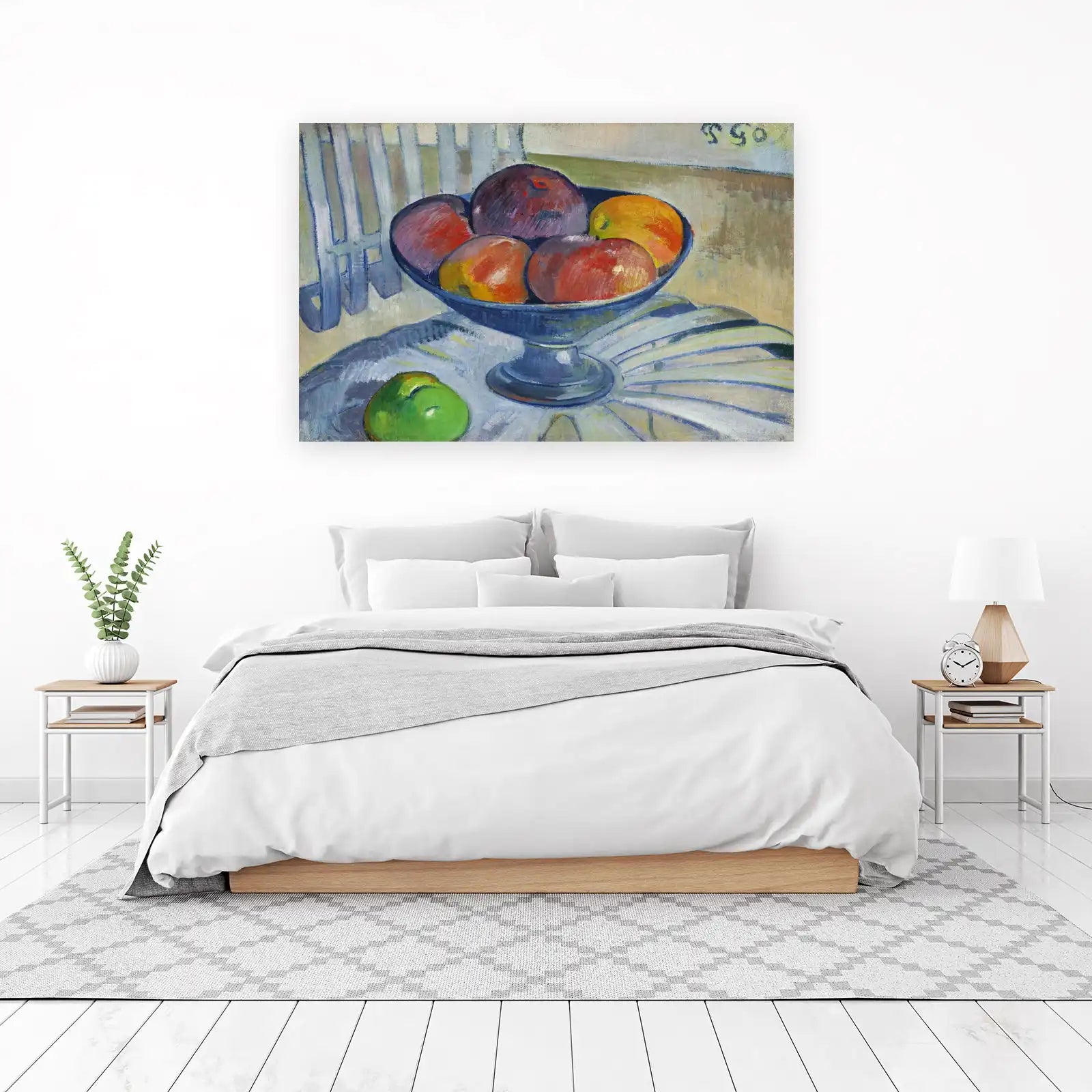 Vibrant Fruit Bowl Impressionist Wall Art
