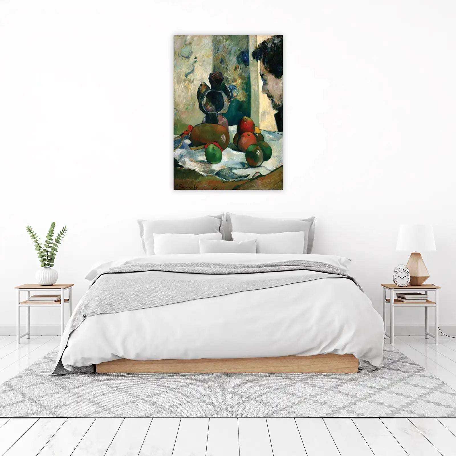 Gauguin Still Life with Fruits & Self-Portrait Wall Art