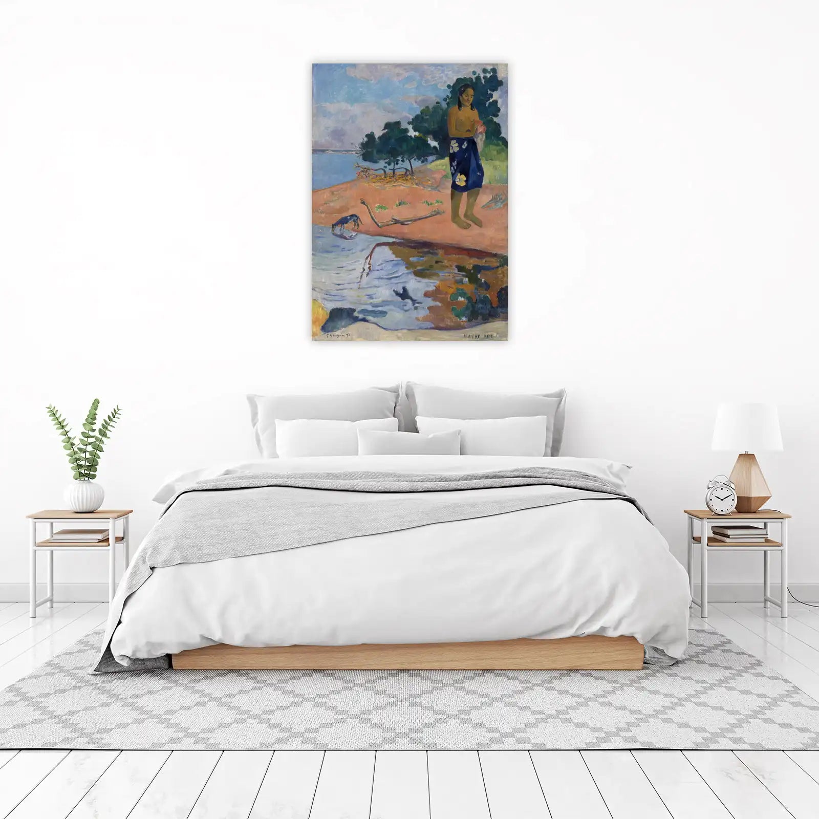 Tahitian Woman Beachside Nature Wall Art