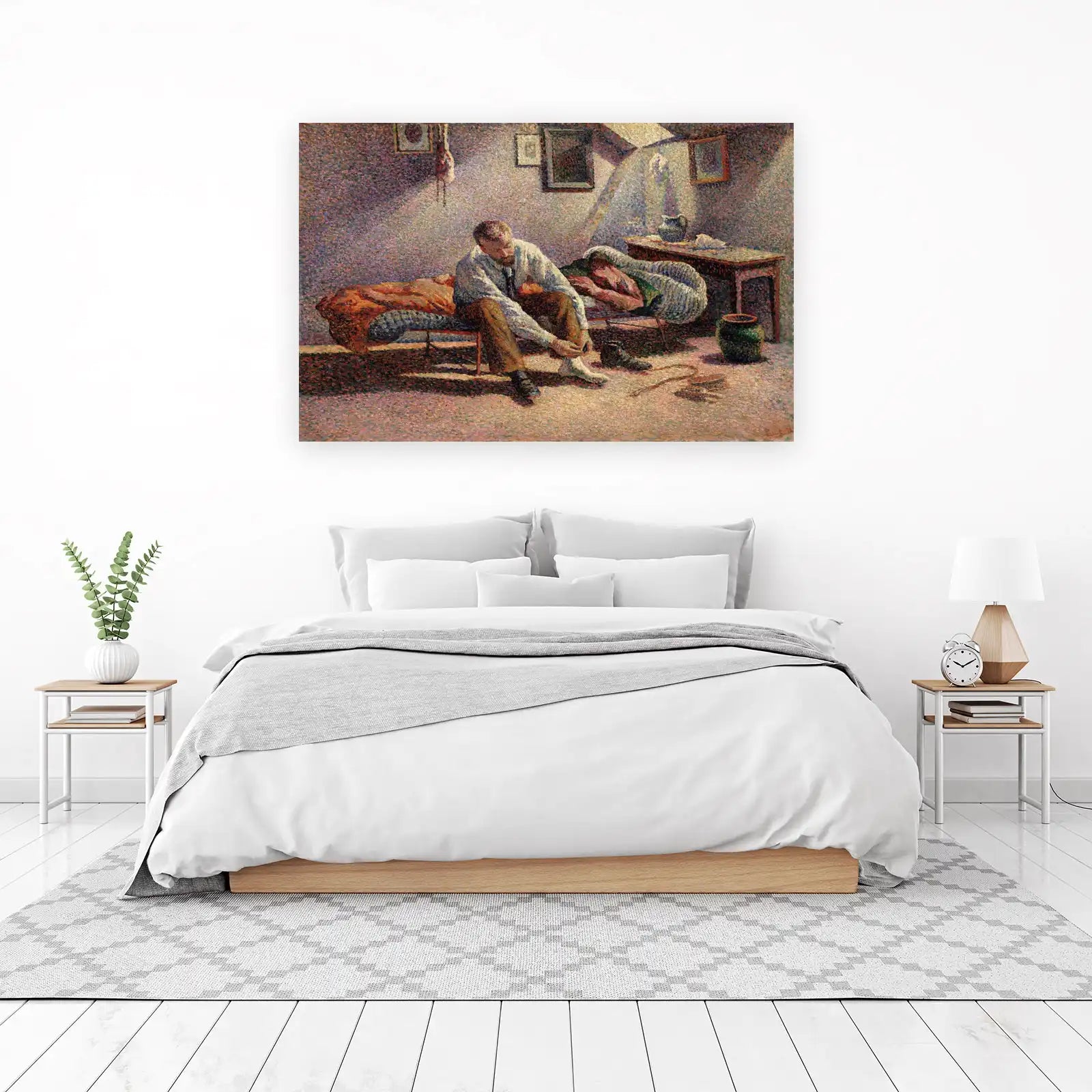 Pointillist Morning Routine Wall Art