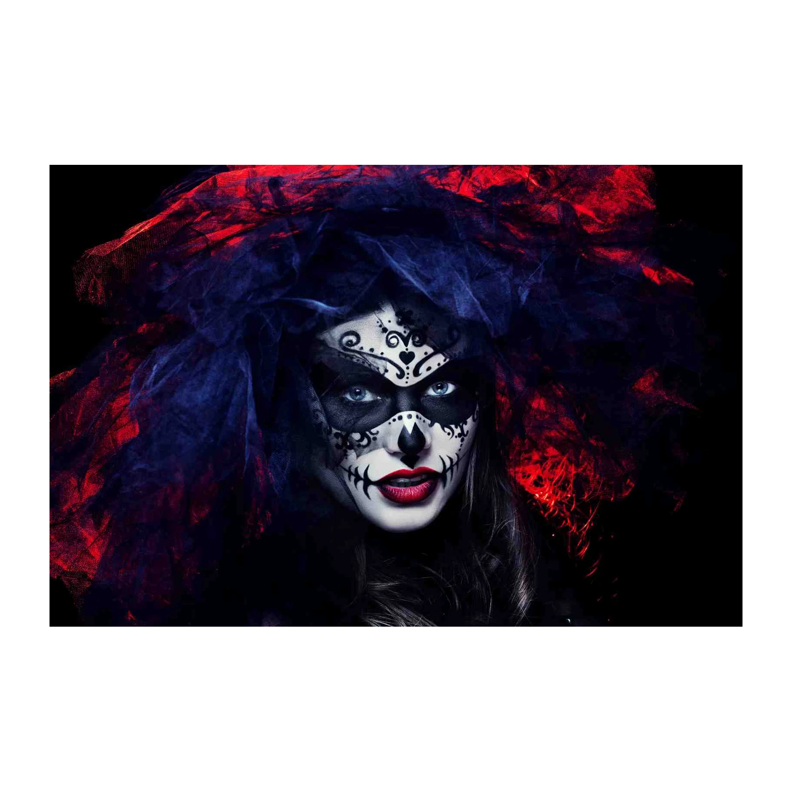 Mystic Sugar Skull Woman Wall Art