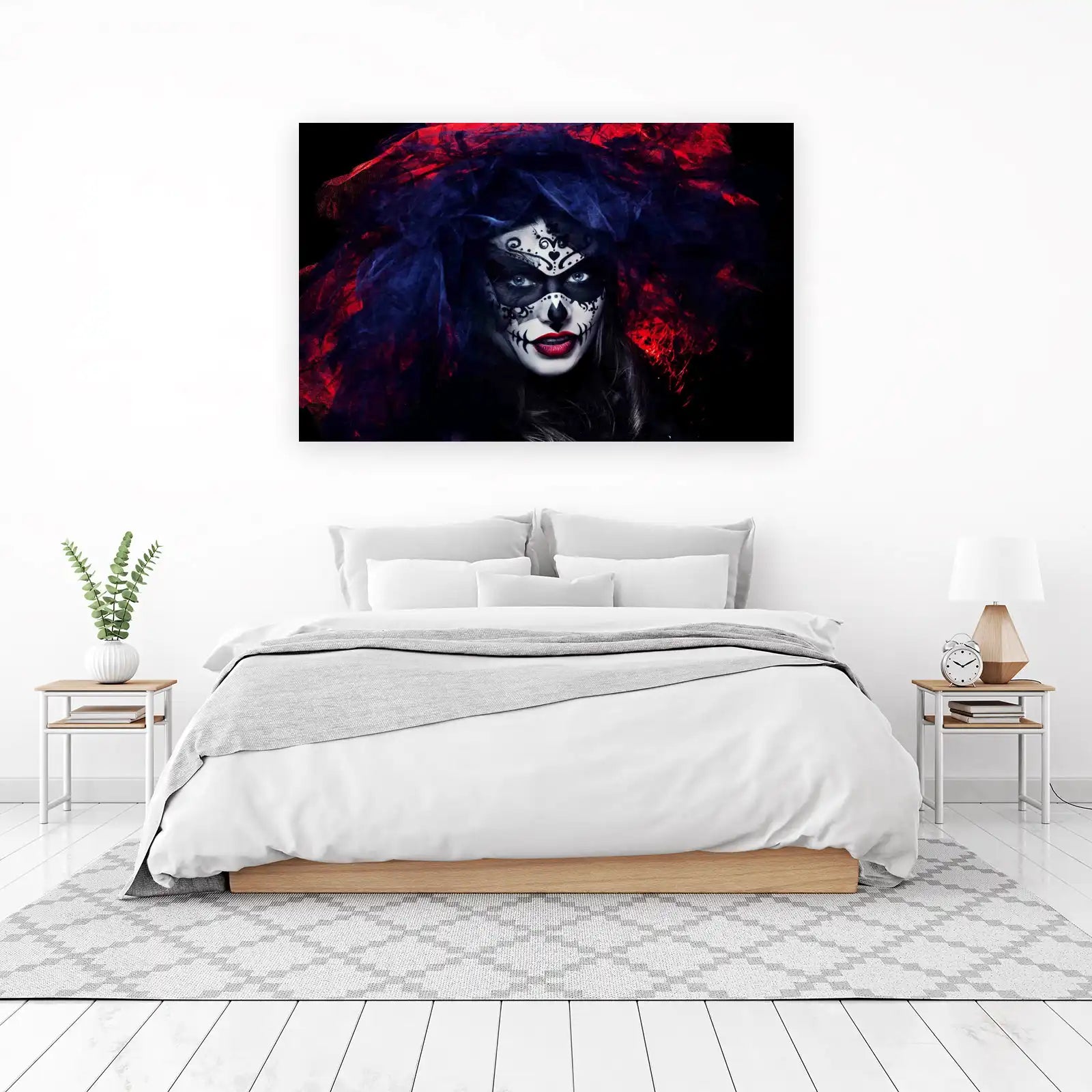 Mystic Sugar Skull Woman Wall Art