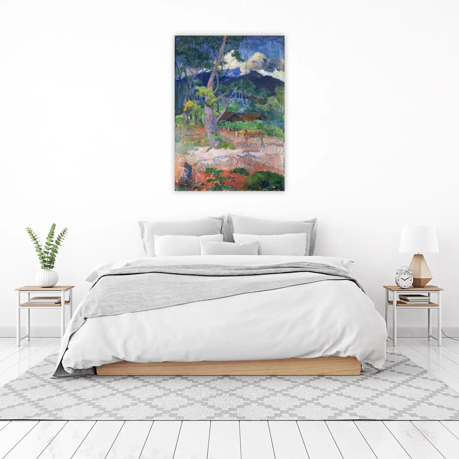 Vibrant Nature Landscape Horse Wall Art