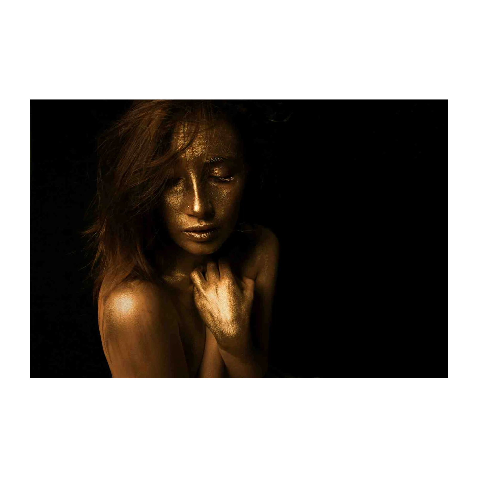 Golden Goddess Portrait Wall Art