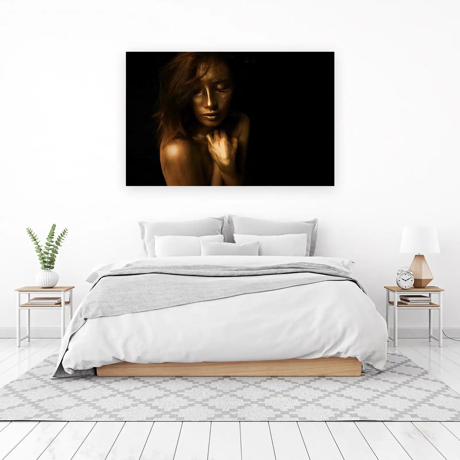 Golden Goddess Portrait Wall Art