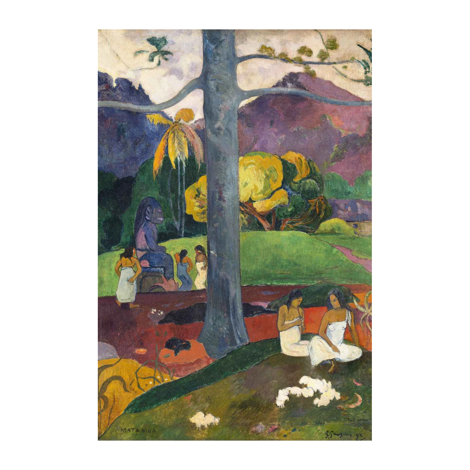 Mata Mua Gauguin "When Will You Marry?" Wall Art