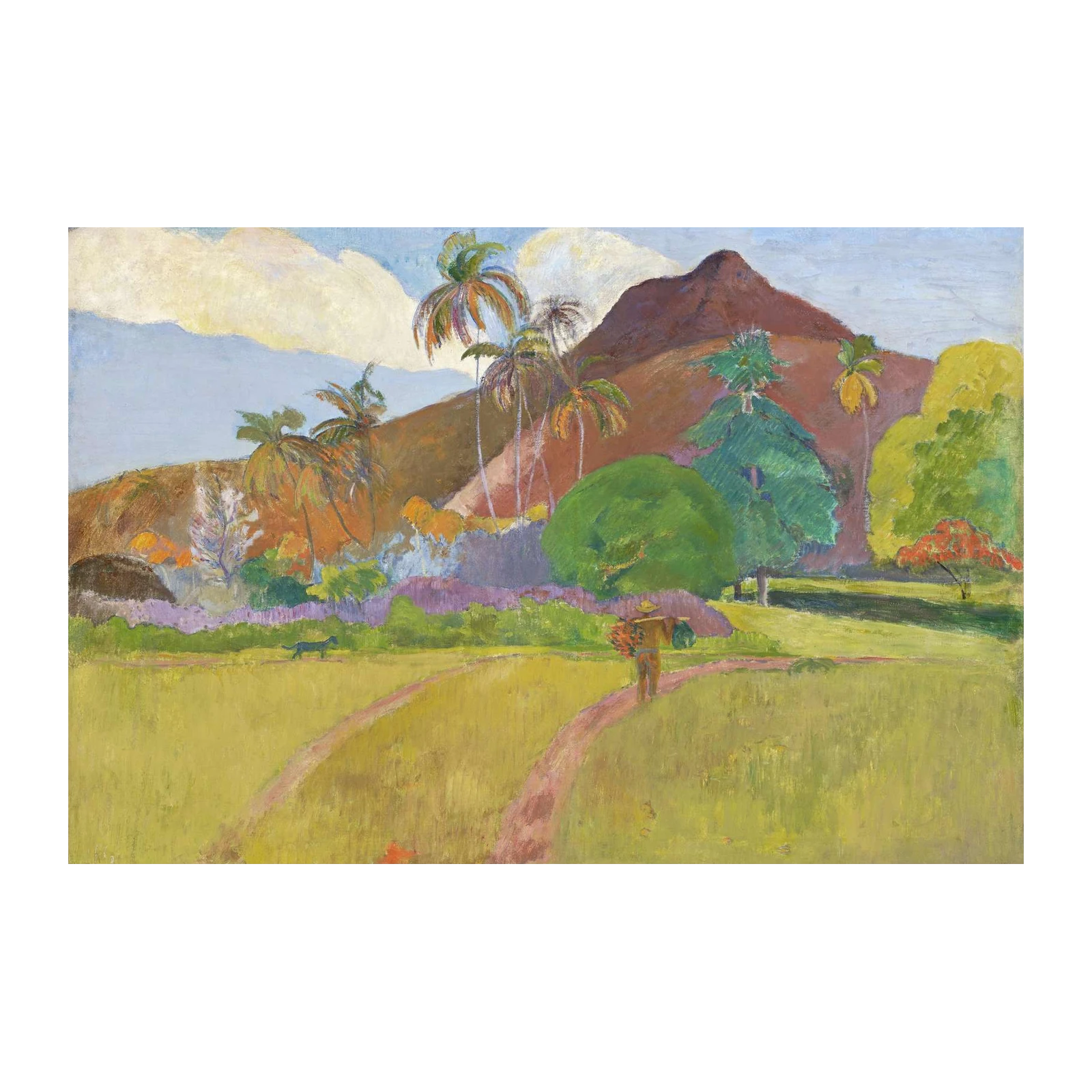 Tropical Landscape "Tahitian Idyll" Wall Art