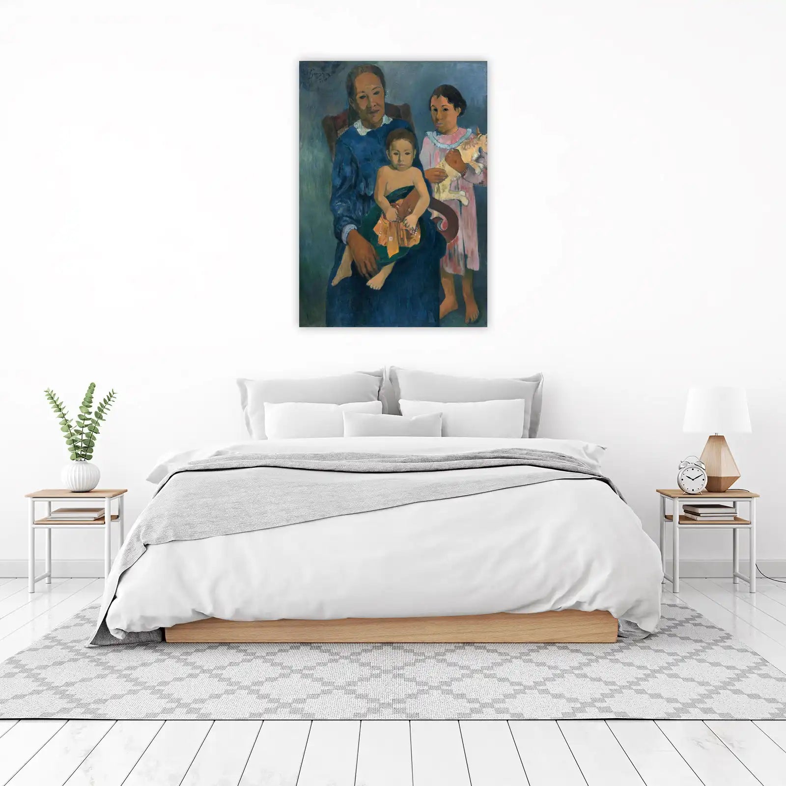 Gauguin Family Portrait Blue Wall Art