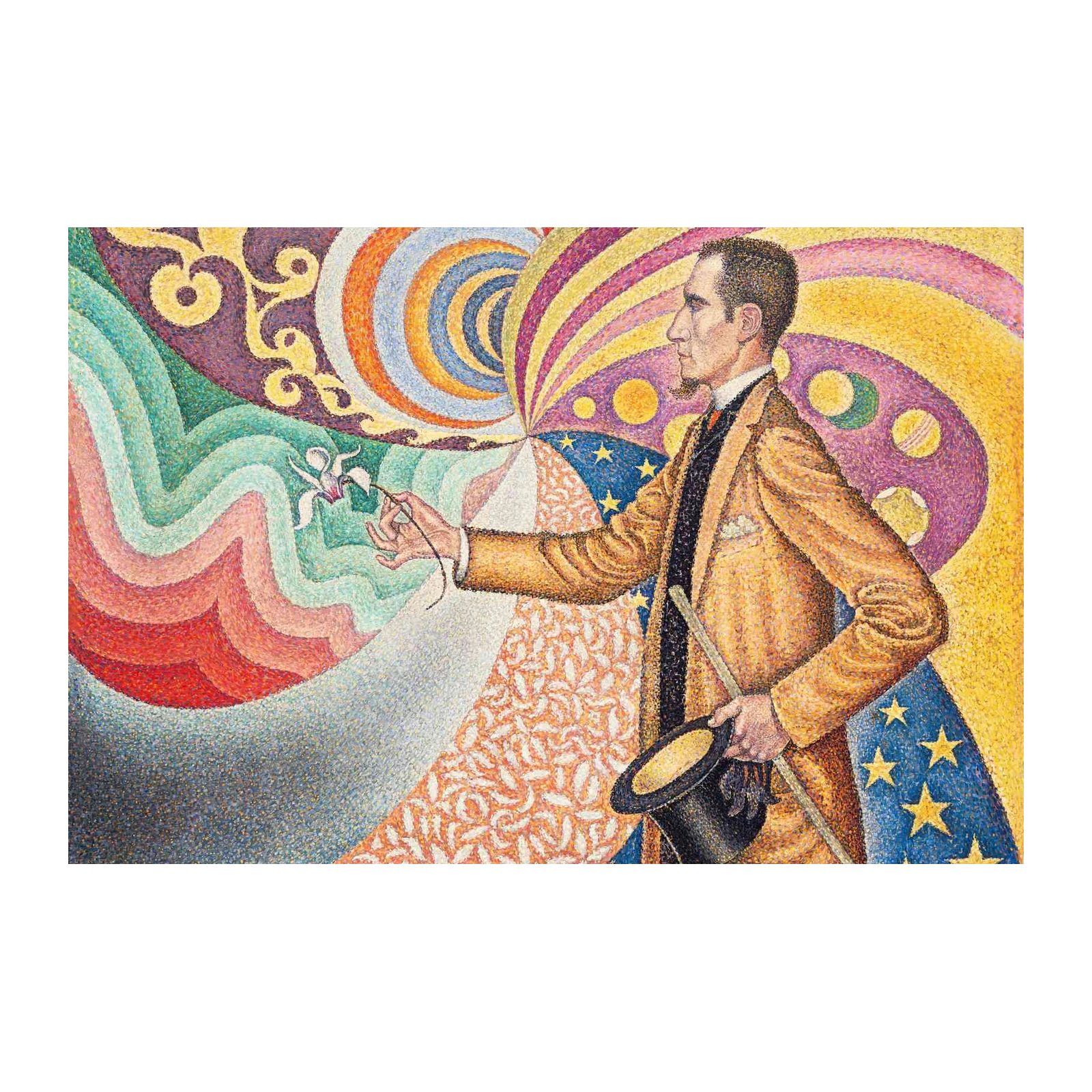 Psychedelic Symphony Man Wall Art