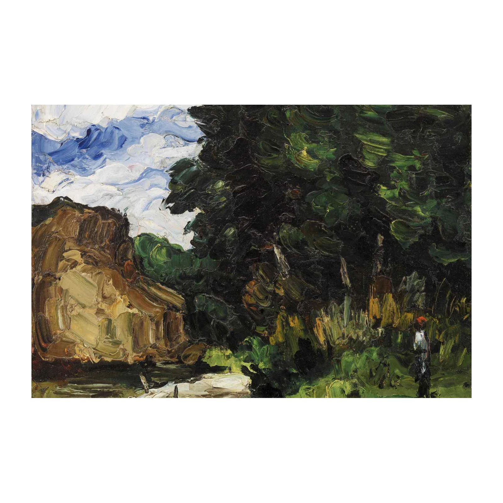 Impressionist Landscape: "Riverside Reverie" Wall Art