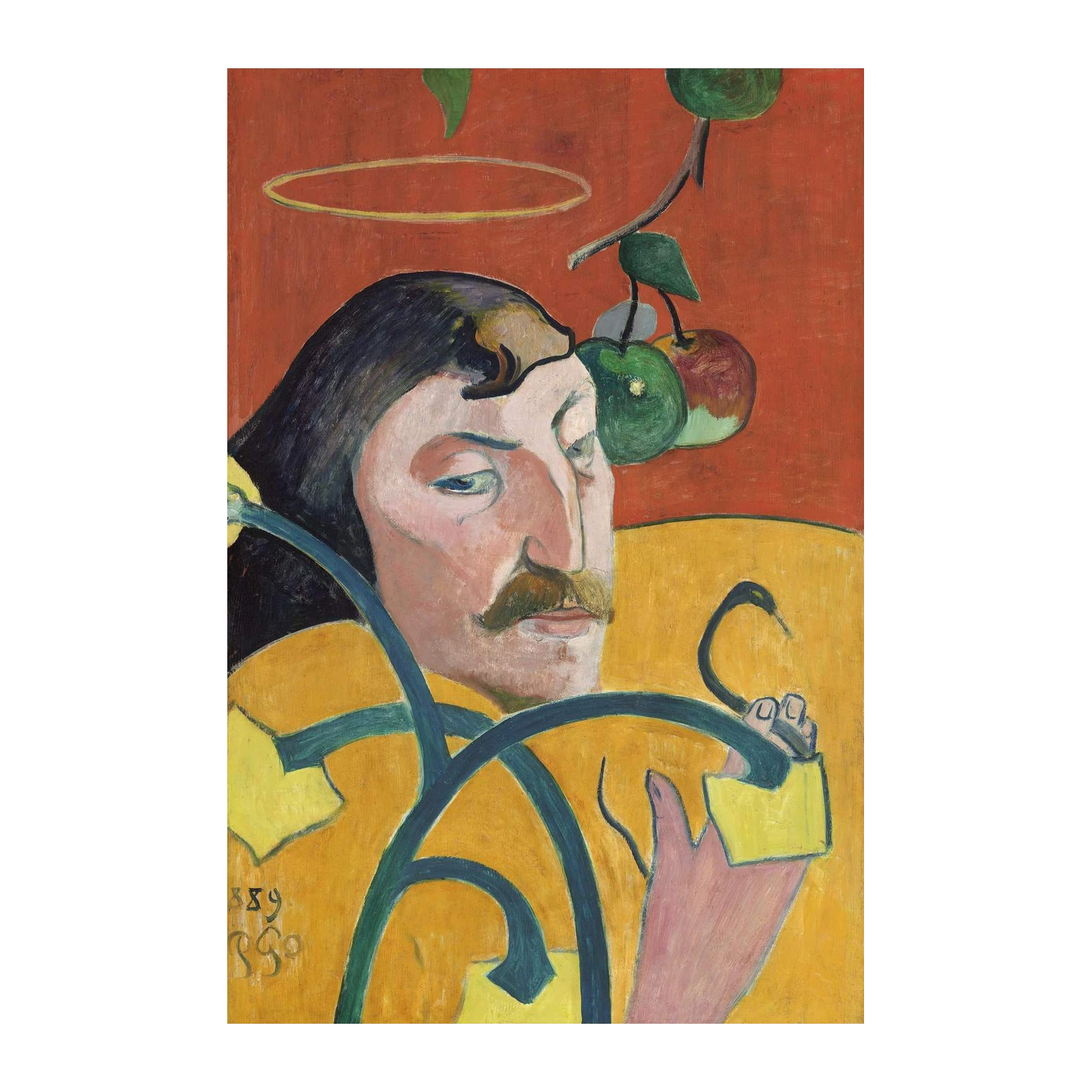 Gauguin Self-Portrait with Halo Wall Art