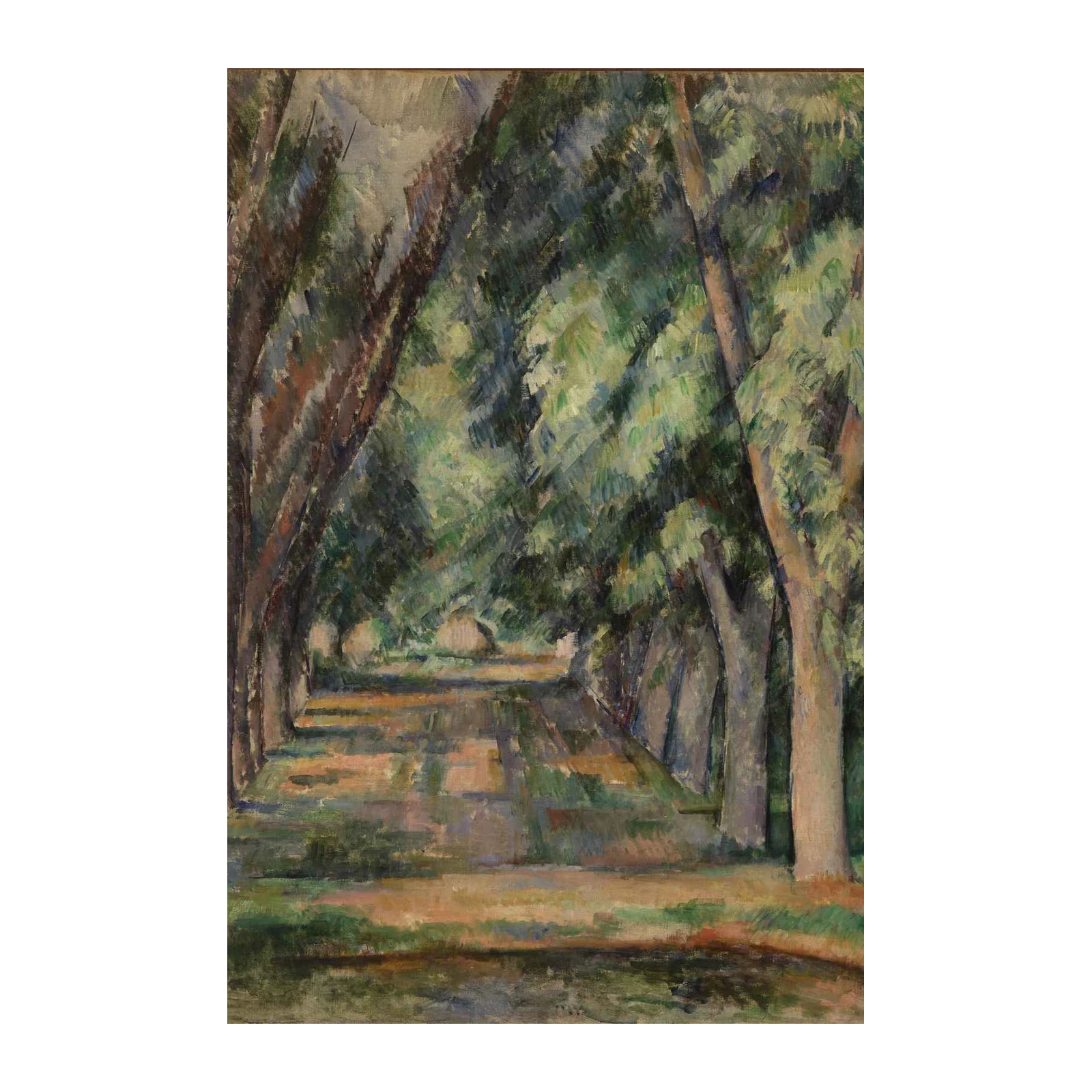 Impressionist Tree Lined Path Wall Art