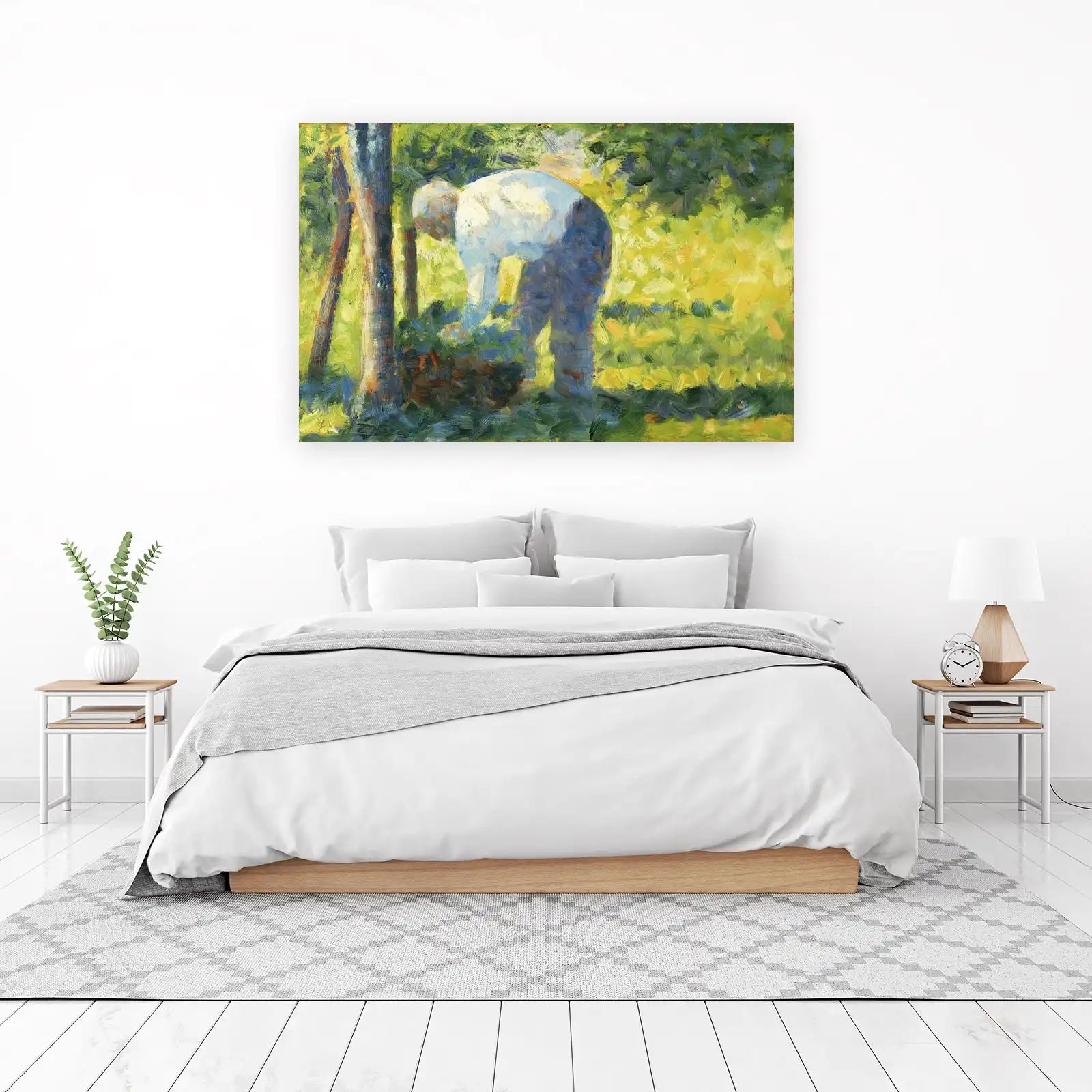 Impressionist Farmer Picking Fruit Wall Art