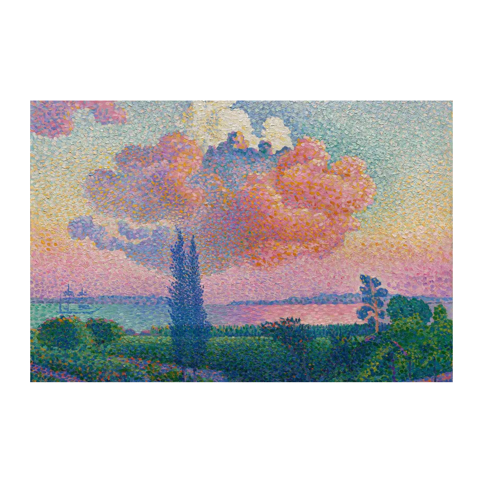 Impressionist Sunset Landscape Wall Art