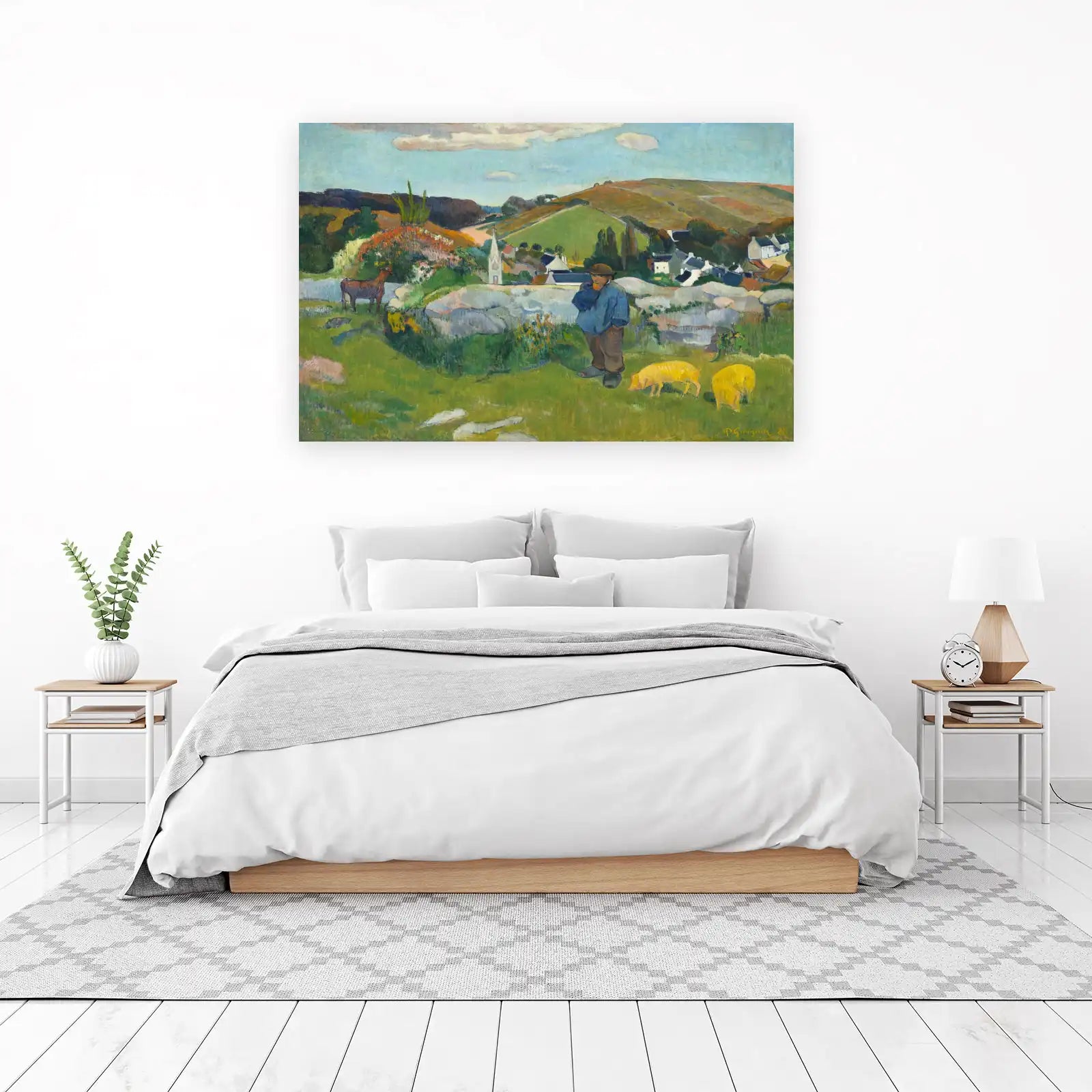 Idyllic Breton Landscape Gauguin Wall Art