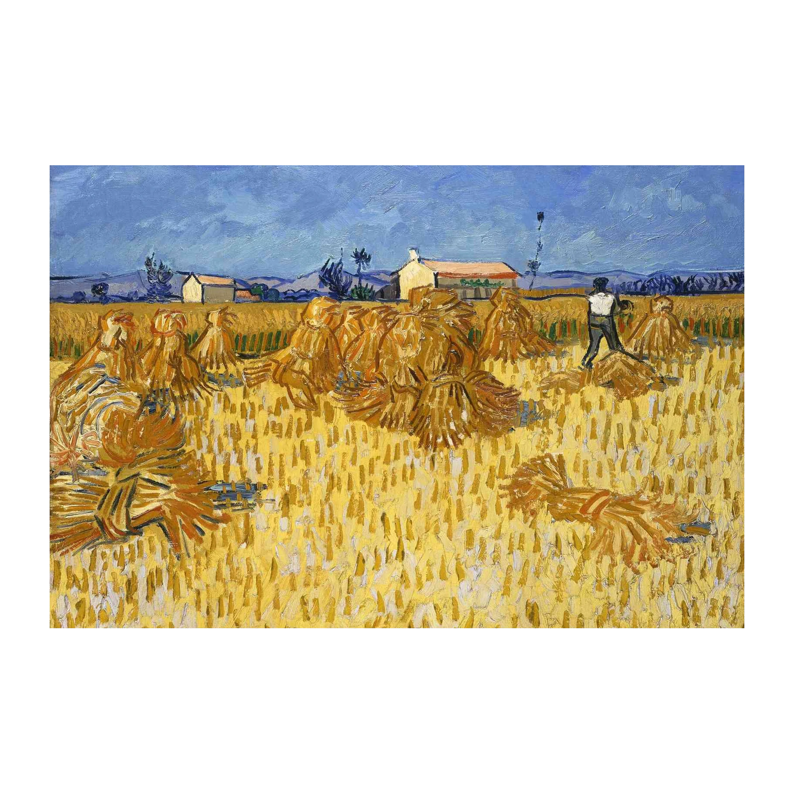 Van Gogh Haystacks Field Wall Art