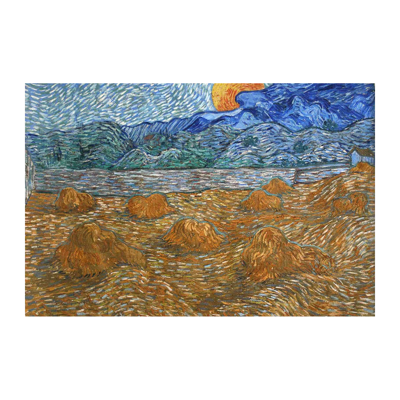 Van Gogh Haystacks Landscape Wall Art