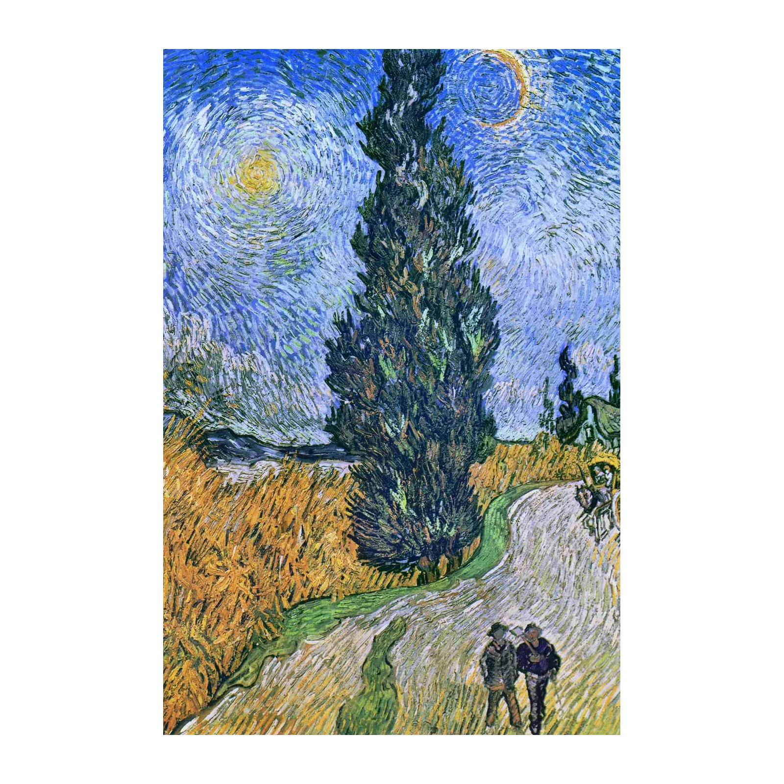 Starry Night Over the Rhône Cypress Wall Art