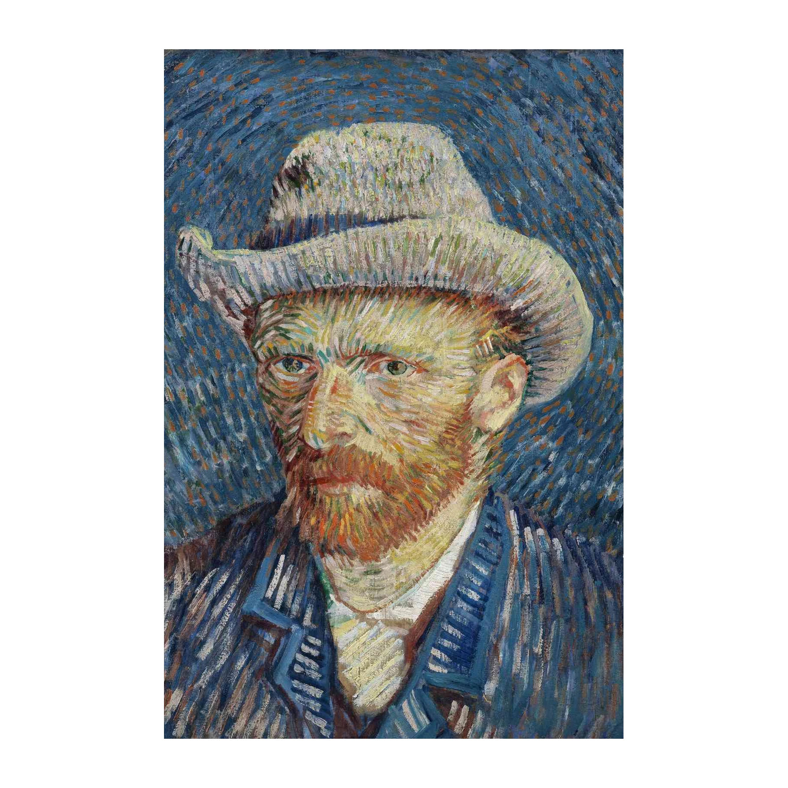 Van Gogh Self-Portrait with Hat Wall Art