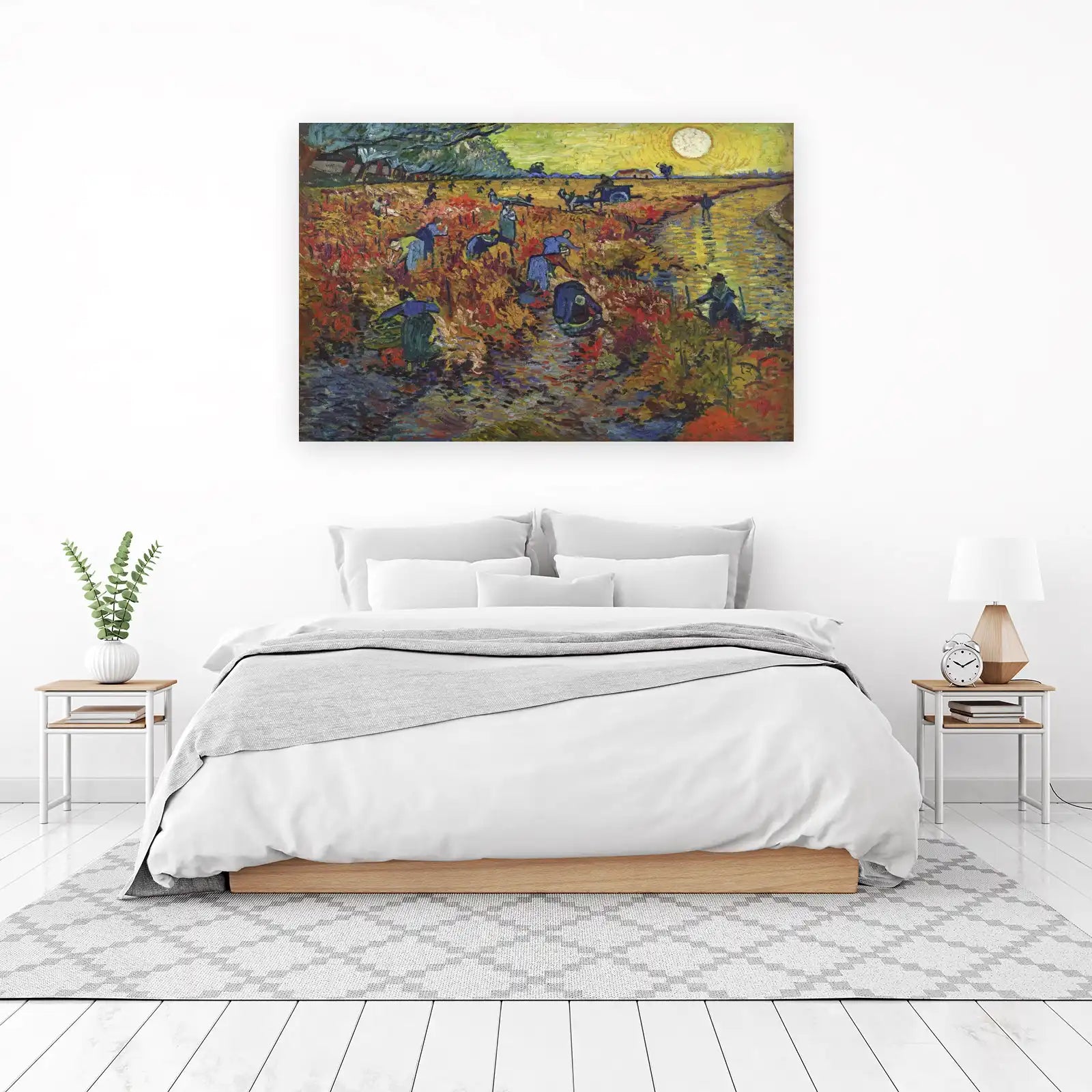 Van Gogh Vineyard Harvest Impressionist Wall Art